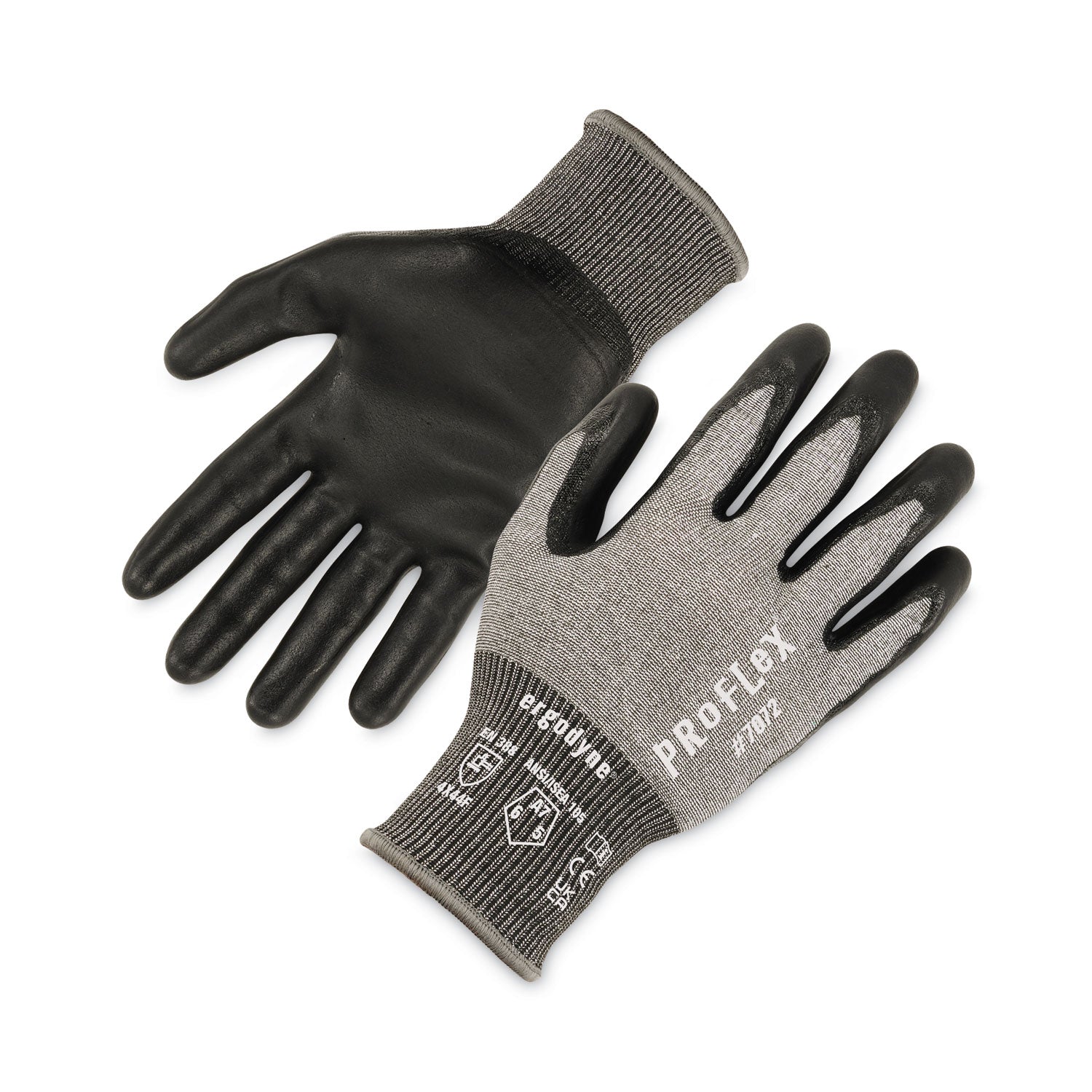 proflex-7072-ansi-a7-nitrile-coated-cr-gloves-gray-large-pair-ships-in-1-3-business-days_ego10314 - 1