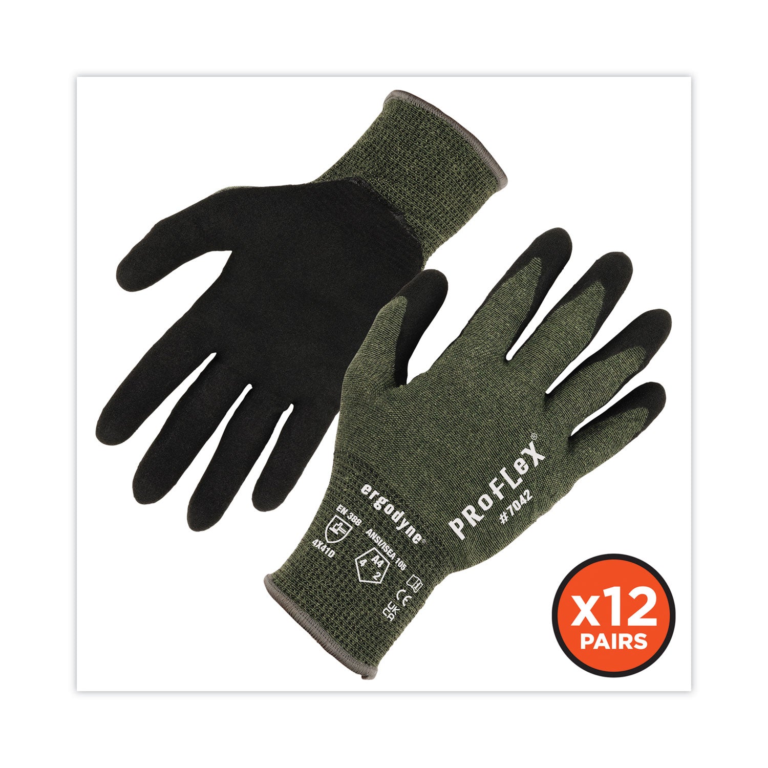 proflex-7042-ansi-a4-nitrile-coated-cr-gloves-green-x-large-12-pairs-pack-ships-in-1-3-business-days_ego10335 - 4