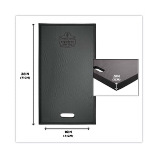 ProFlex 386 Large Foam Kneeling Pad, 0.5", Large, Black, Ships in 1-3 Business Days