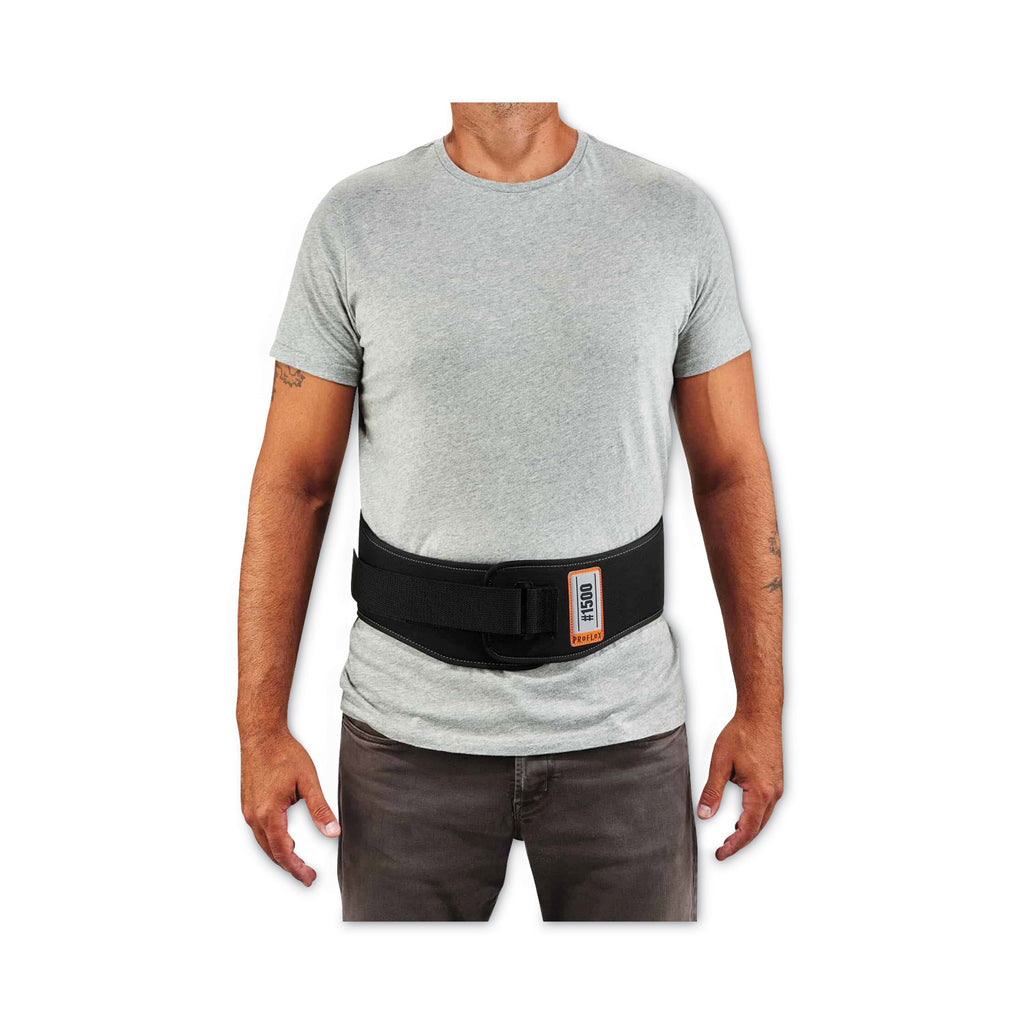 ProFlex 1500 Weight Lifters Style Back Support Belt, 2X-Large, 42" to 46" Waist, Black, Ships in 1-3 Business Days