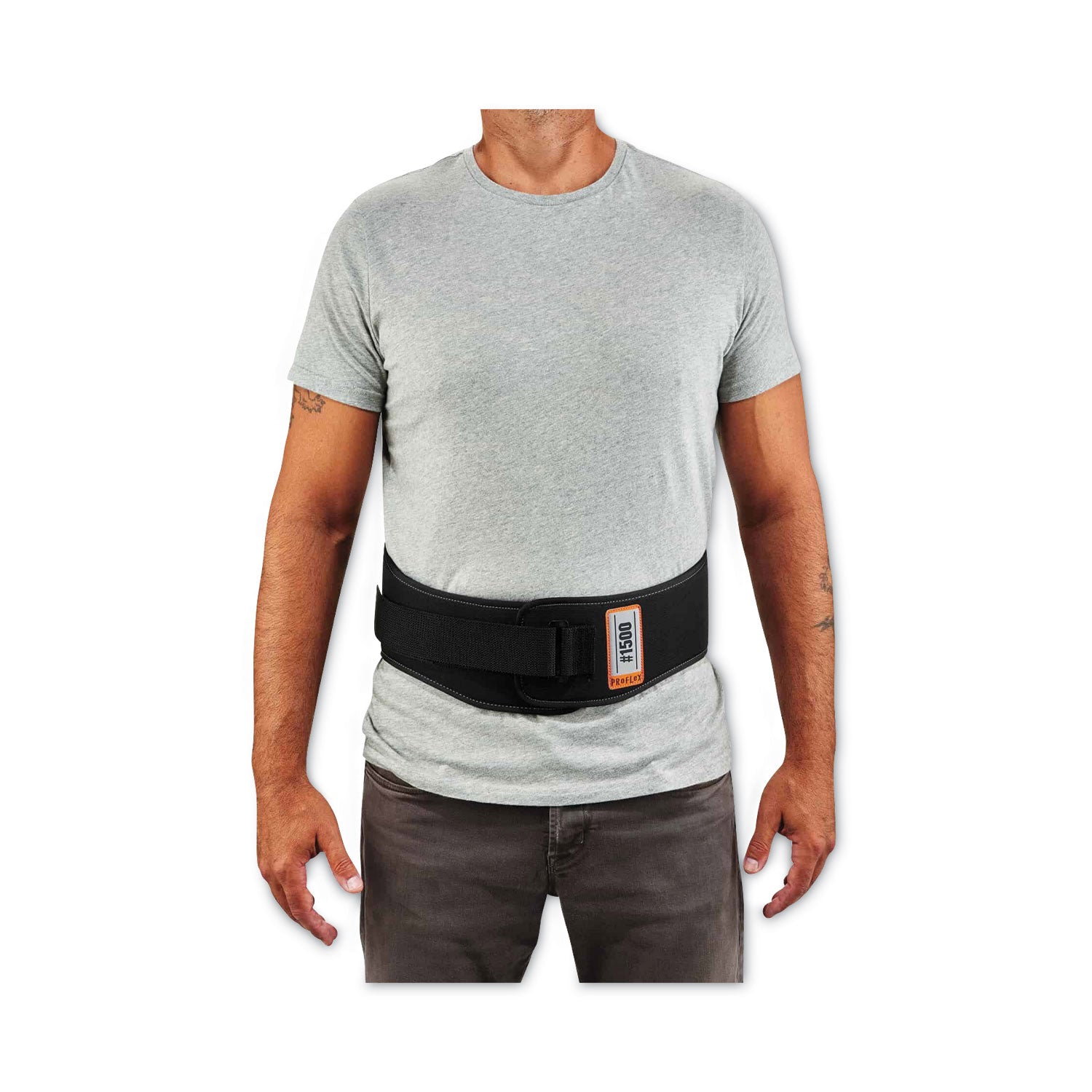 ProFlex 1500 Weight Lifters Style Back Support Belt, 2X-Large, 42" to 46" Waist, Black, Ships in 1-3 Business Days