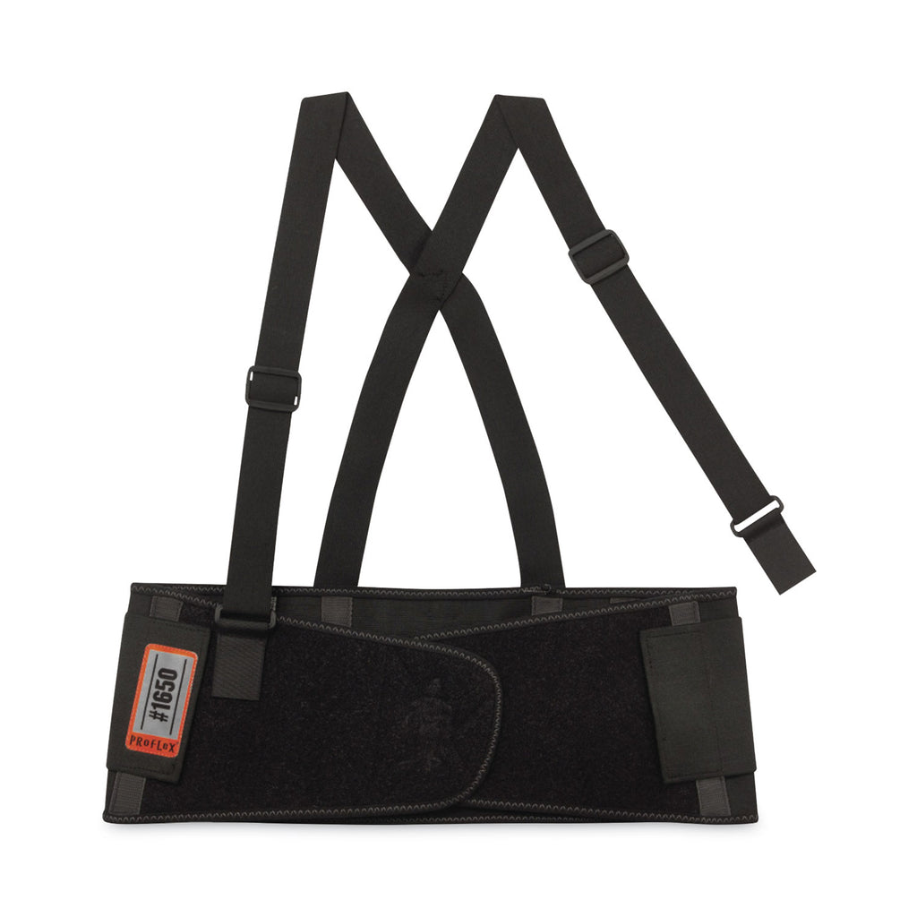 ProFlex 1650 Economy Elastic Back Support Brace, 3X-Large, 46" to 52" Waist, Black, Ships in 1-3 Business Days