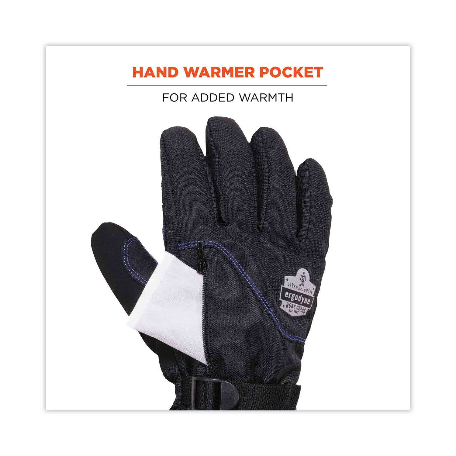 ProFlex 825WP Thermal Waterproof Winter Work Gloves, Black, Medium, Pair, Ships in 1-3 Business Days