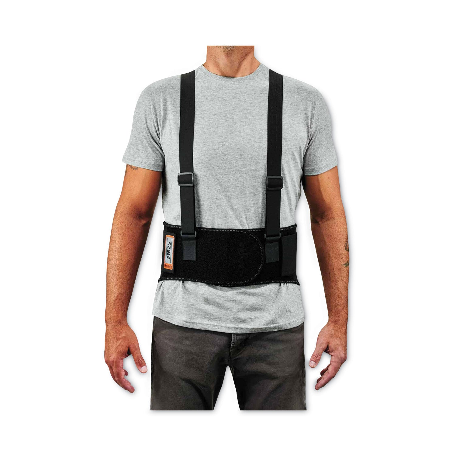 ProFlex 1625 Elastic Back Support Brace, Small, 25" to 30" Waist, Black, Ships in 1-3 Business Days