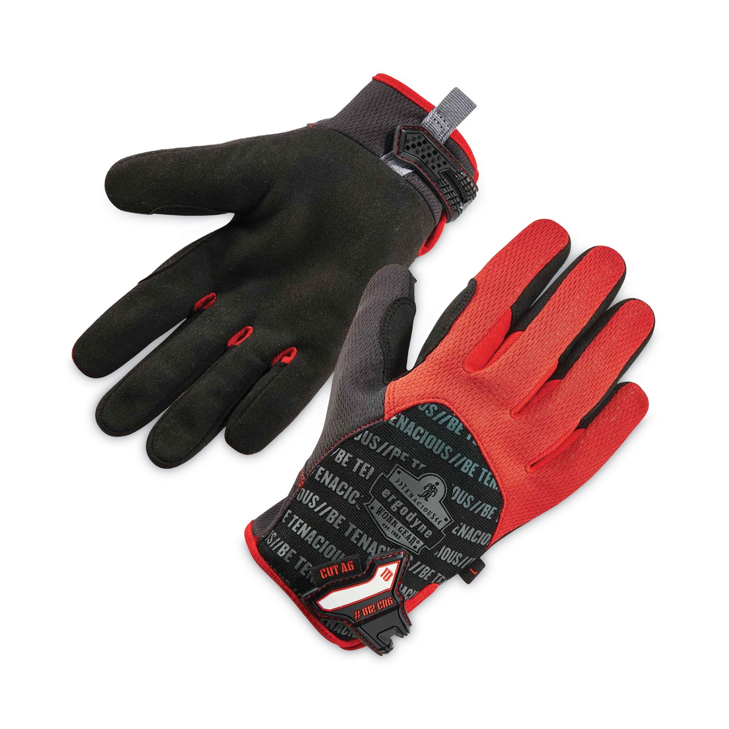 proflex-812cr6-ansi-a6-utility-and-cr-gloves-black-2x-large-pair-ships-in-1-3-business-days_ego17926 - 1