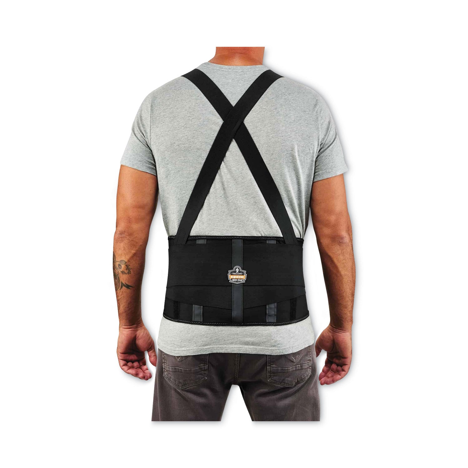 ProFlex 1100SF Standard Spandex Back Support Brace, Large, 34" to 38" Waist, Black, Ships in 1-3 Business Days