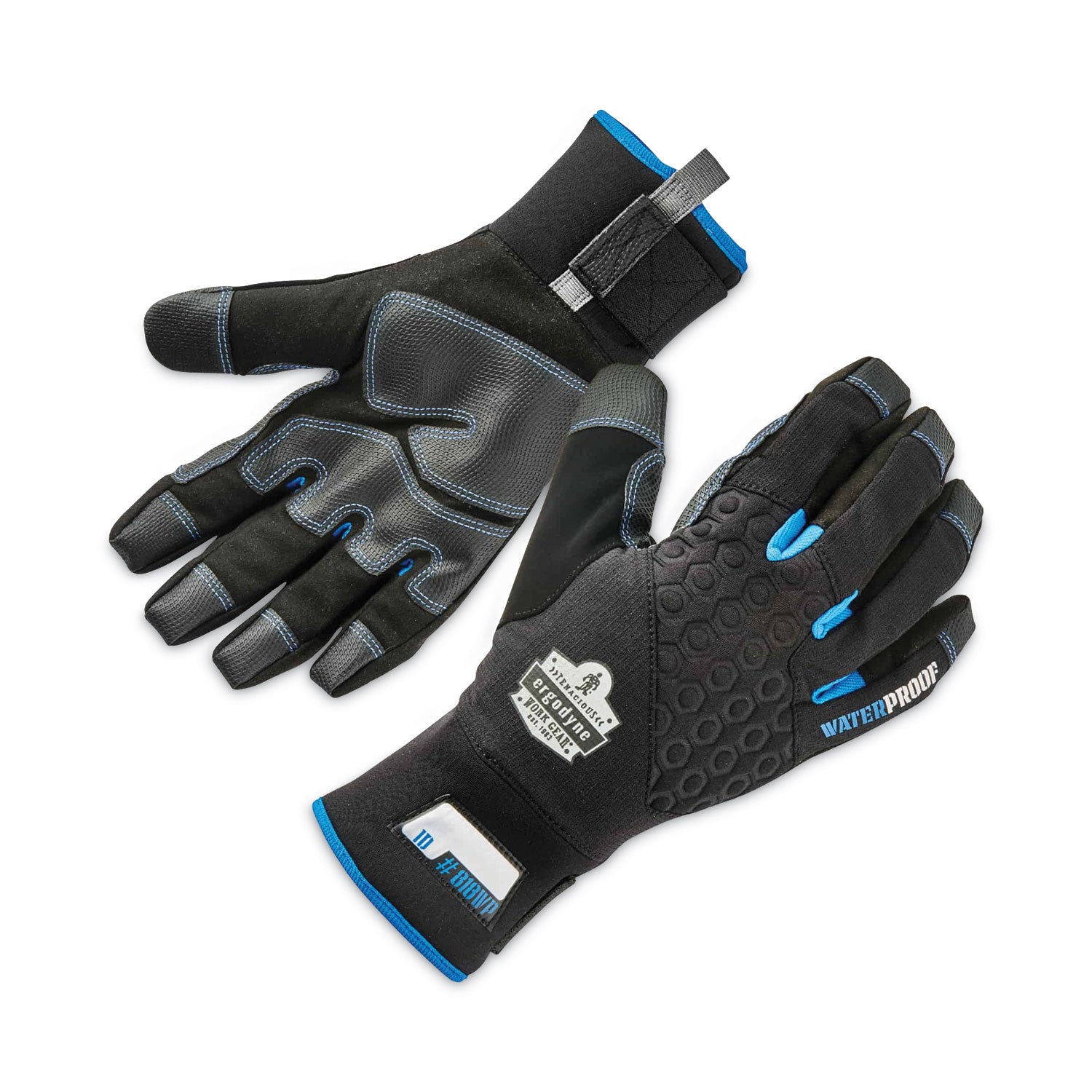 ProFlex 818WP Thermal WP Gloves with Tena-Grip, Black, Large, Pair, Ships in 1-3 Business Days