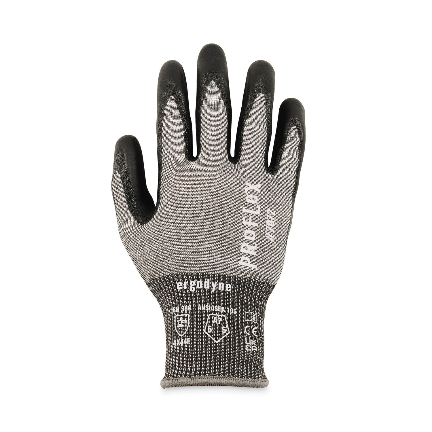 ProFlex 7072 ANSI A7 Nitrile-Coated CR Gloves, Gray, 2X-Large, 12 Pairs/Pack, Ships in 1-3 Business Days