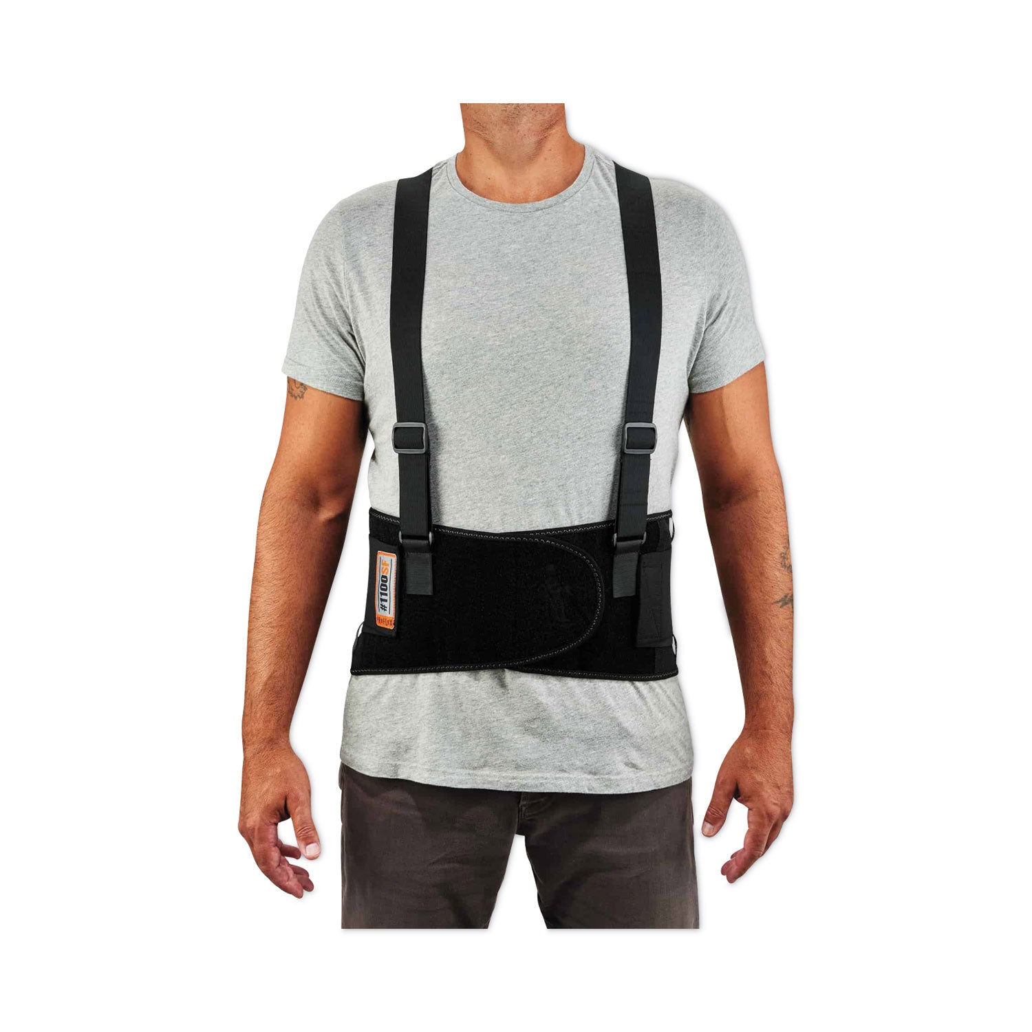 ProFlex 1100SF Standard Spandex Back Support Brace, 2X-Large, 42" to 46" Waist, Black, Ships in 1-3 Business Days