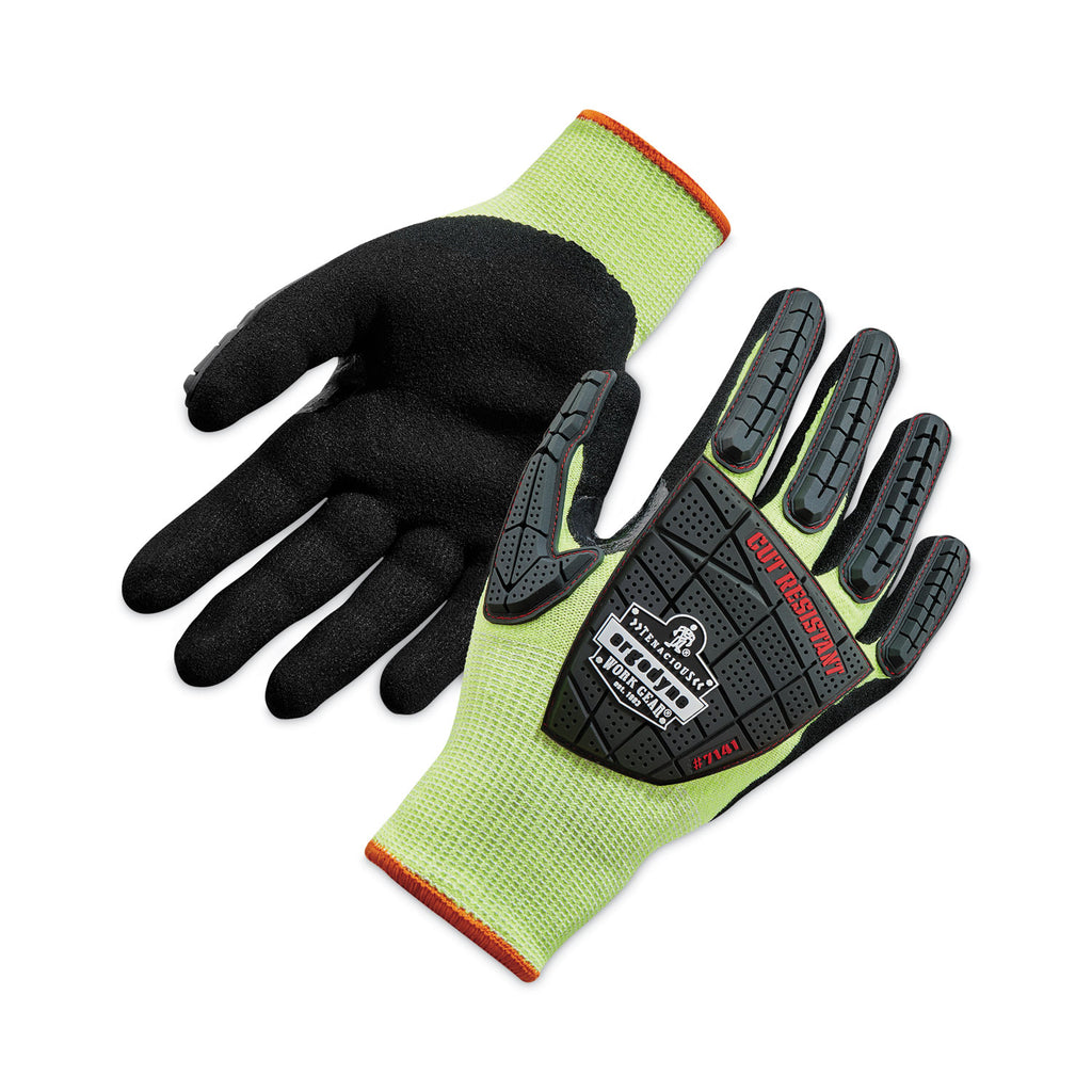 ProFlex 7141 ANSI A4 DIR Nitrile-Coated CR Gloves, Lime, 2X-Large, 72 Pairs/Pack, Ships in 1-3 Business Days