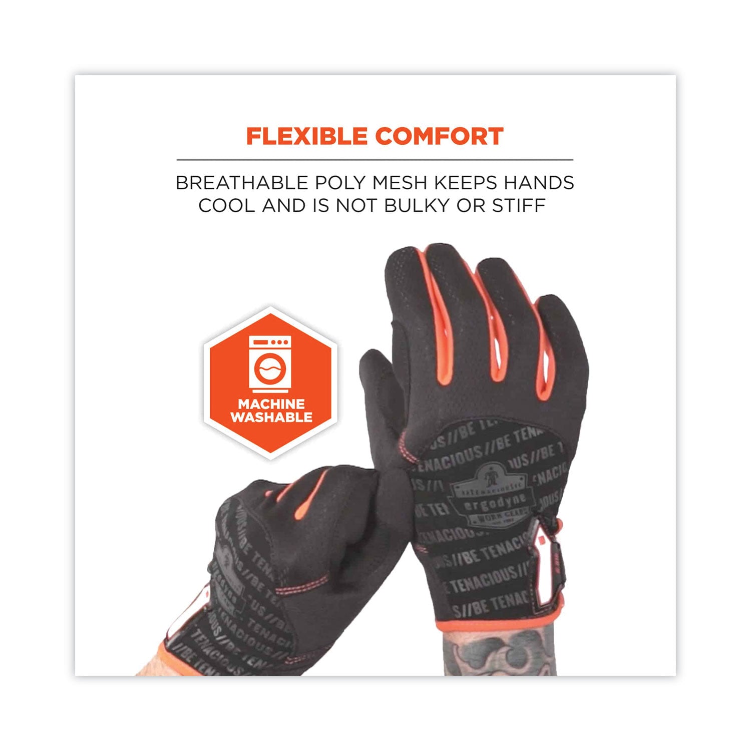 proflex-812-standard-mechanics-gloves-black-2x-large-pair-ships-in-1-3-business-days_ego17176 - 5