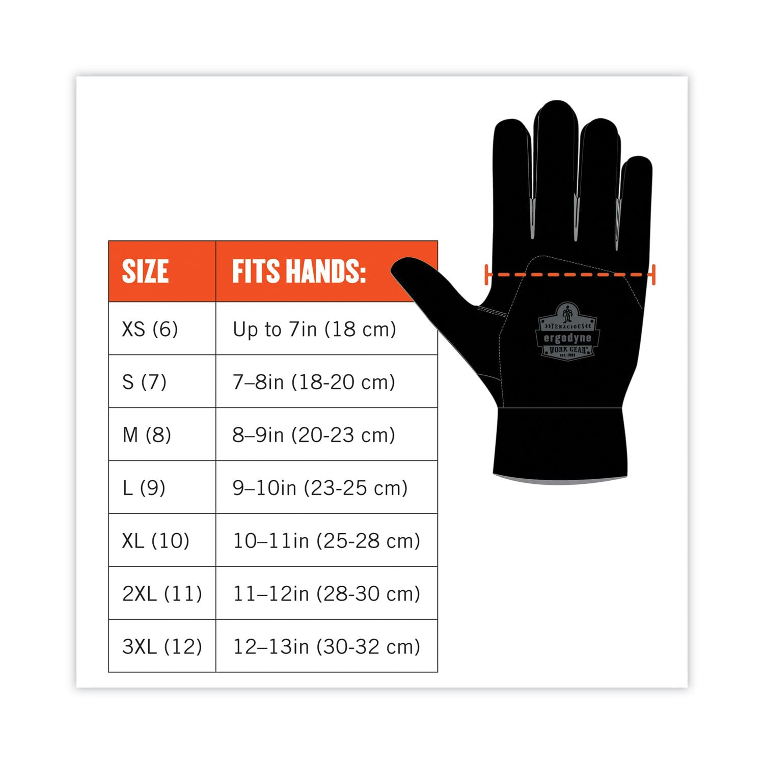 ProFlex 710 Heavy-Duty Mechanics Gloves, Gray, 2X-Large, Pair, Ships in 1-3 Business Days - 6