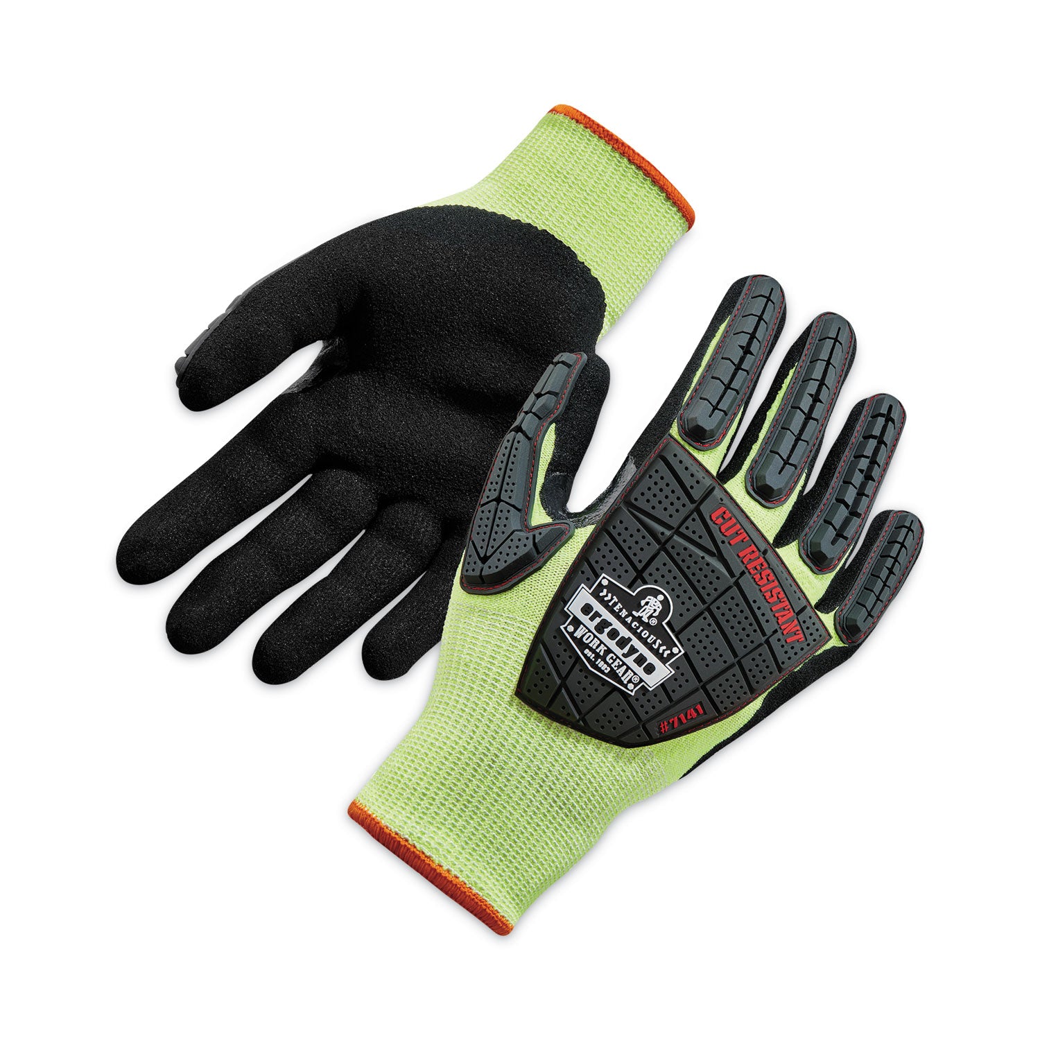 proflex-7141-ansi-a4-dir-nitrile-coated-cr-gloves-lime-medium-pair-ships-in-1-3-business-days_ego17913 - 1