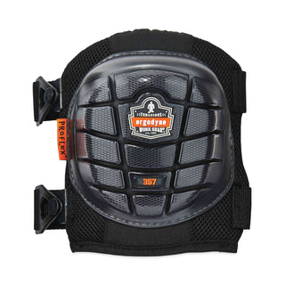 ProFlex 357 Lightweight Gel Knee Pads, Short Cap, Buckle Closure, One Size Fits Most, Black, Pair, Ships in 1-3 Business Days