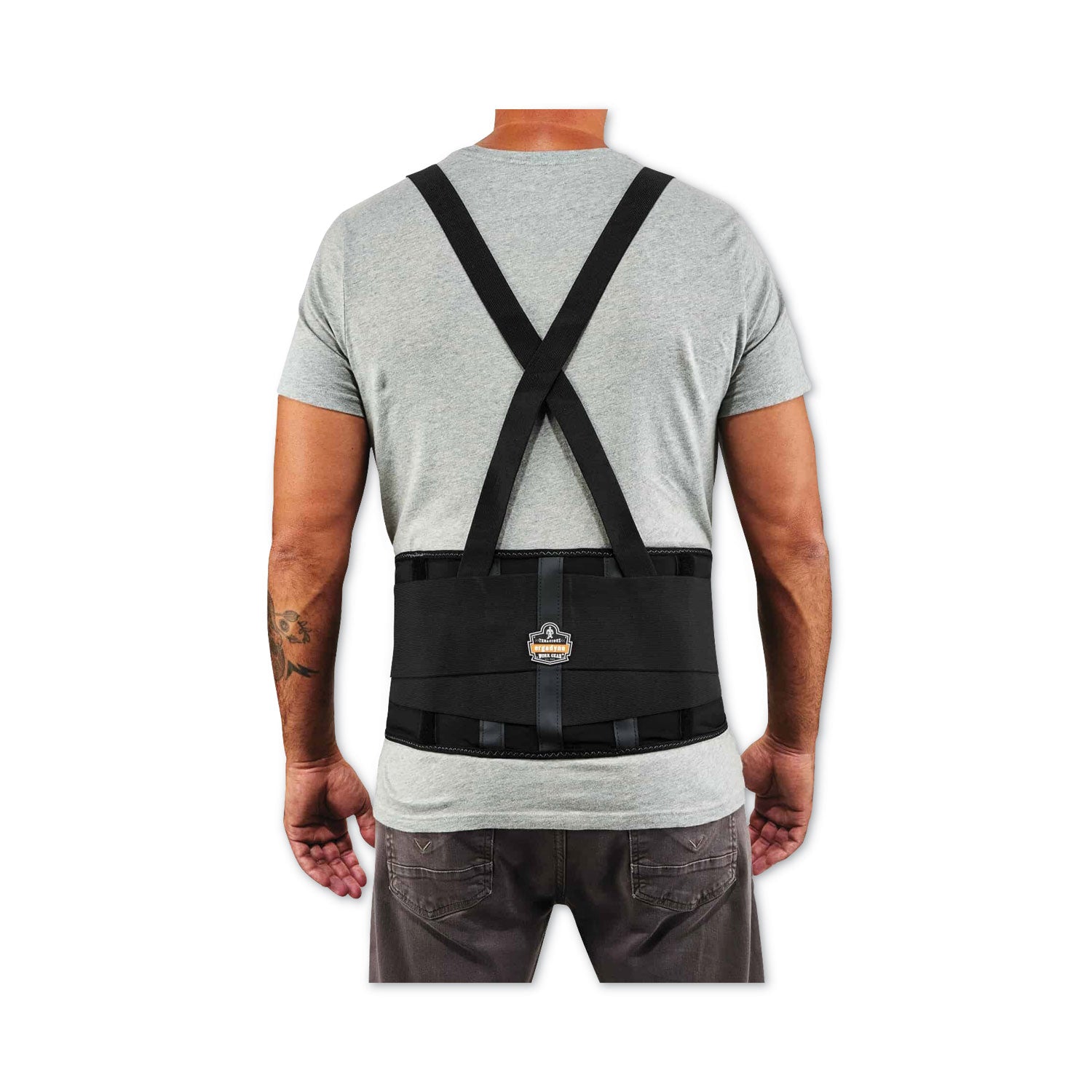ProFlex 100 Economy Spandex Back Support Brace, Small, 25" to 30" Waist, Black, Ships in 1-3 Business Days
