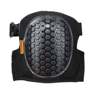 ProFlex 367 Lightweight Gel Knee Pads, Round Cap, Hook and Loop Closure, One Size, Black, Pair, Ships in 1-3 Business Days