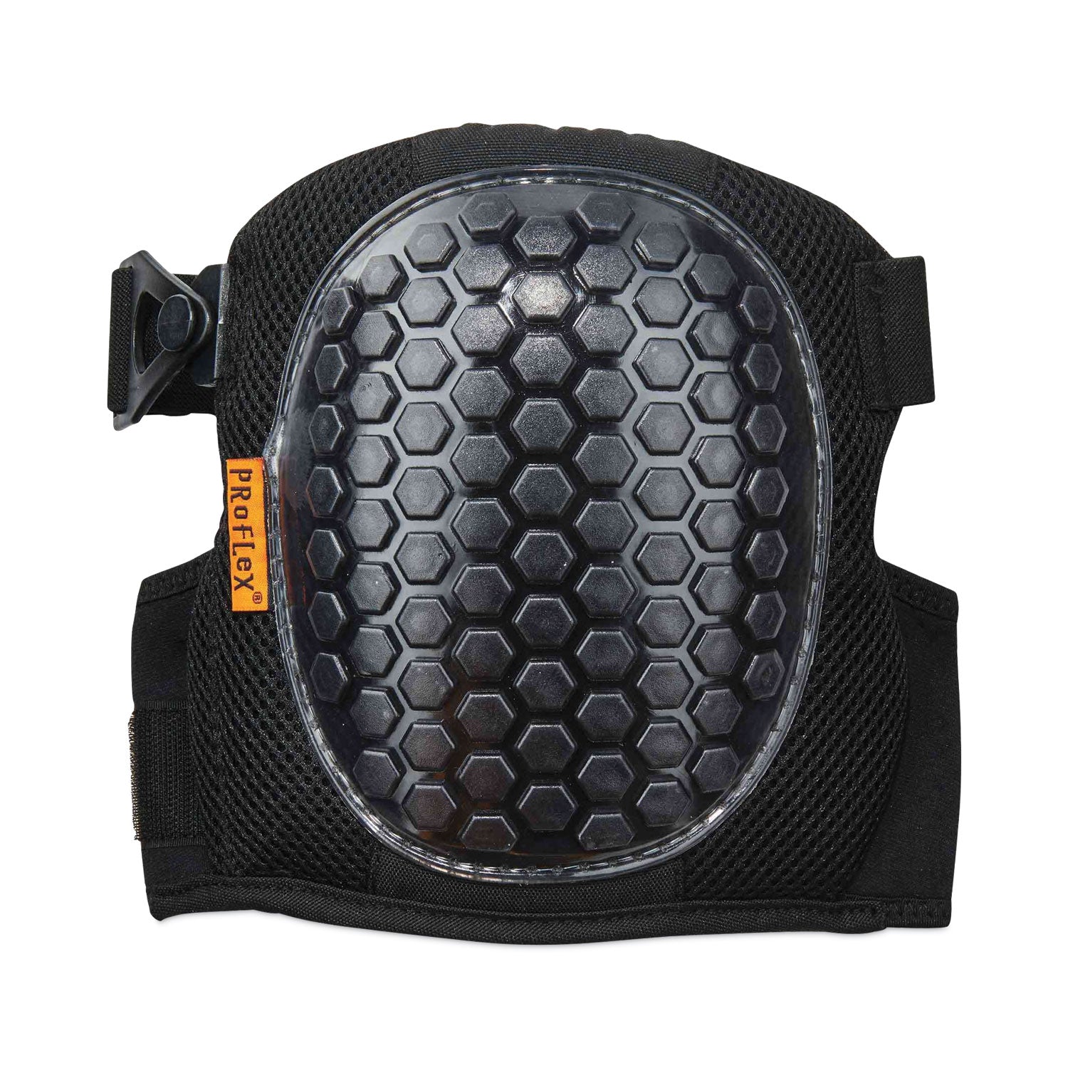 ProFlex 367 Lightweight Gel Knee Pads, Round Cap, Hook and Loop Closure, One Size, Black, Pair, Ships in 1-3 Business Days