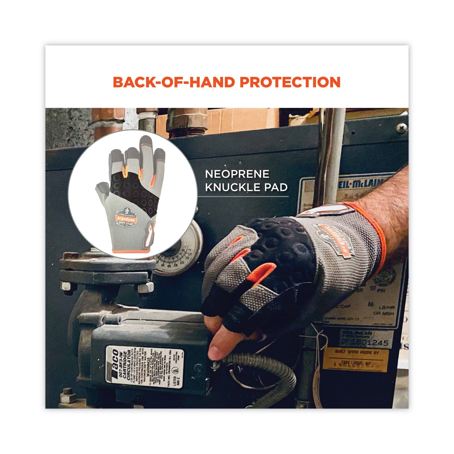 ProFlex 720 Heavy-Duty Framing Gloves, Gray, 2X-Large, Pair, Ships in 1-3 Business Days