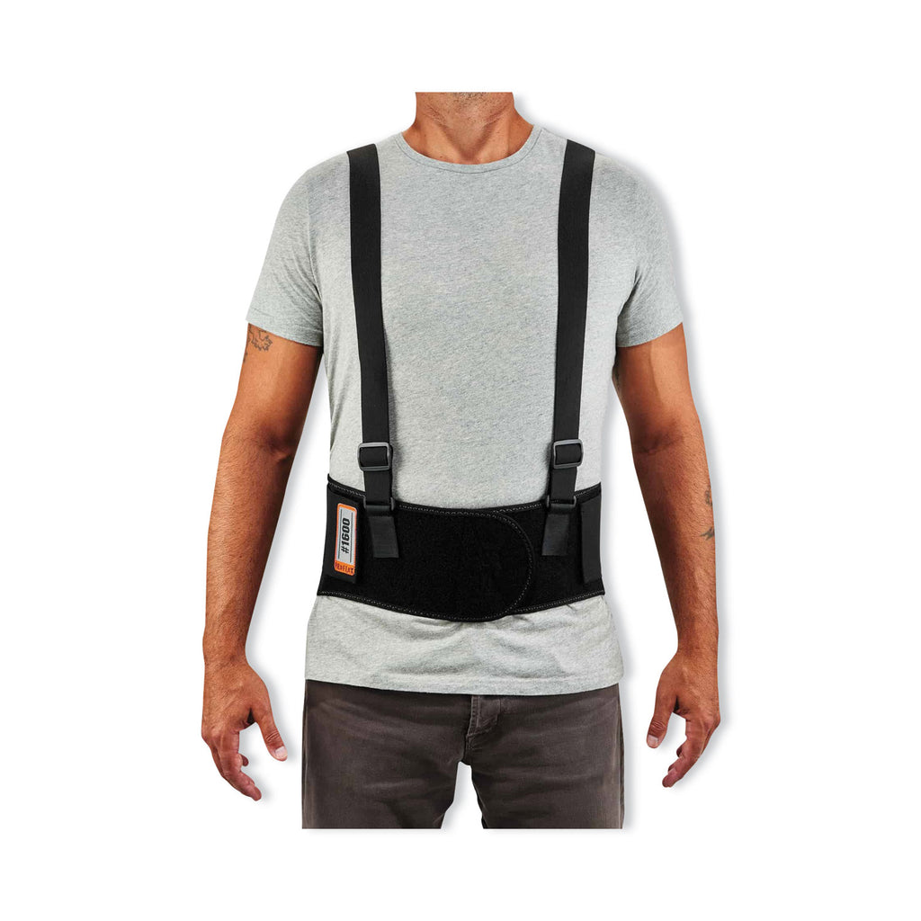 ProFlex 1600 Standard Elastic Back Support Brace, 2X-Large, 42" to 46" Waist, Black, Ships in 1-3 Business Days