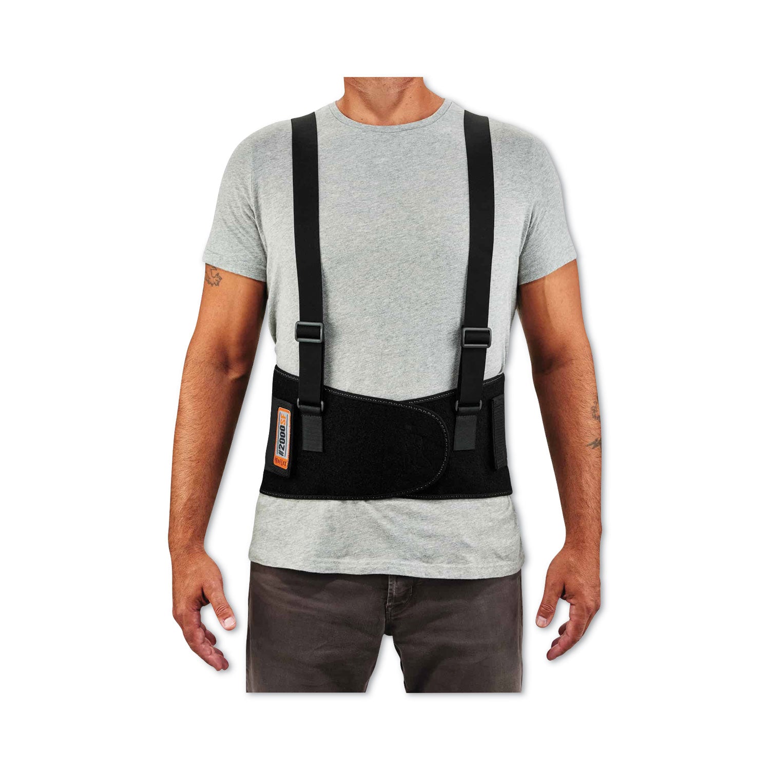 ProFlex 2000SF High-Performance Spandex Back Support Brace, 4X-Large, 52" to 58" Waist, Black, Ships in 1-3 Business Days
