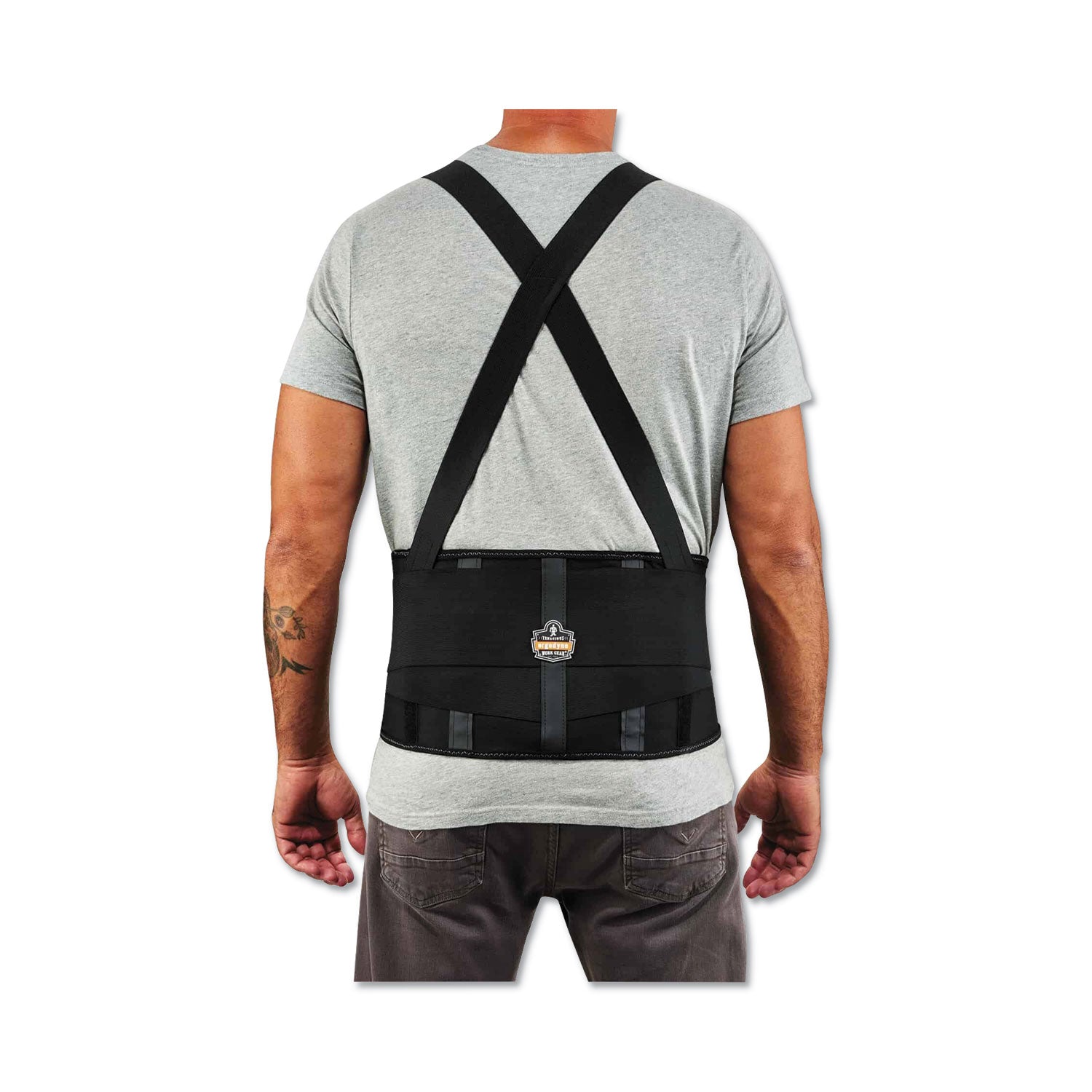 ProFlex 1100SF Standard Spandex Back Support Brace, 4X-Large, 52" to 58" Waist, Black, Ships in 1-3 Business Days