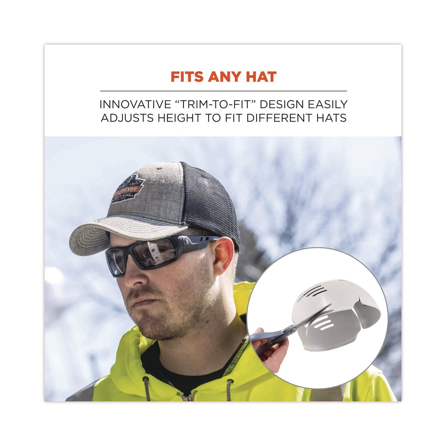 Skullerz 8945 Universal Bump Cap Insert, Gray, Ships in 1-3 Business Days