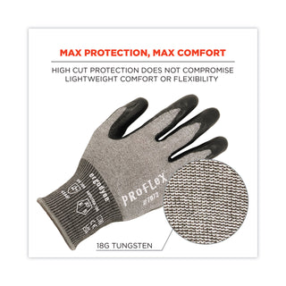 ProFlex 7072 ANSI A7 Nitrile-Coated CR Gloves, Gray, X-Large, Pair, Ships in 1-3 Business Days