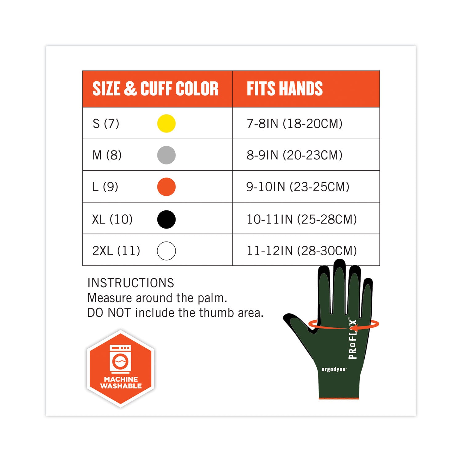 ProFlex 7070 ANSI A7 Nitrile Coated CR Gloves, Green, Small, Pair, Ships in 1-3 Business Days