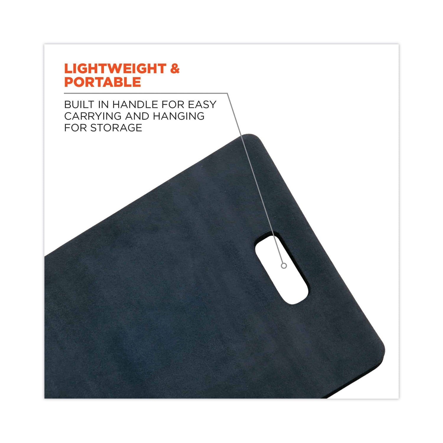 ProFlex 380 Standard Foam Kneeling Pad, 1", Medium, Black, Ships in 1-3 Business Days