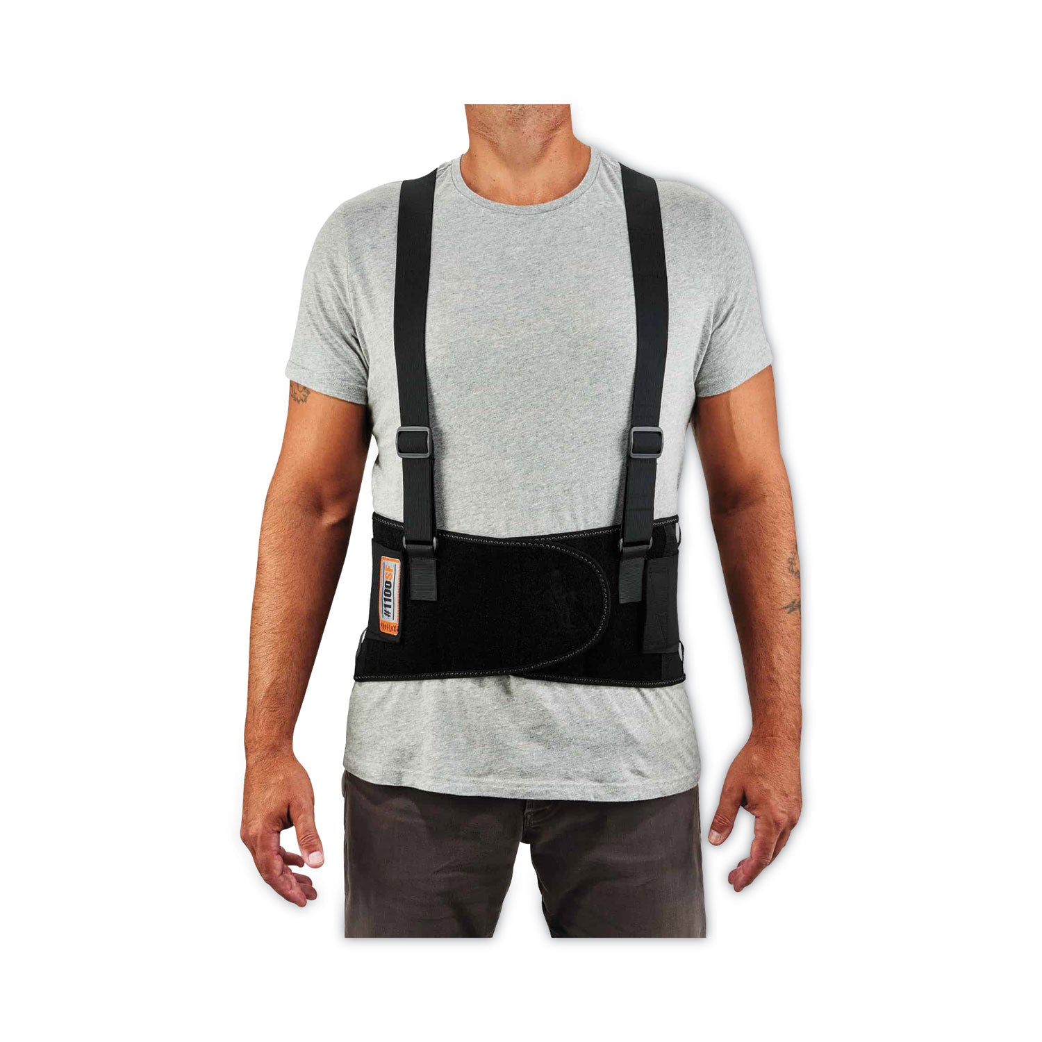 ProFlex 1100SF Standard Spandex Back Support Brace, 3X-Large, 46" to 52" Waist, Black, Ships in 1-3 Business Days