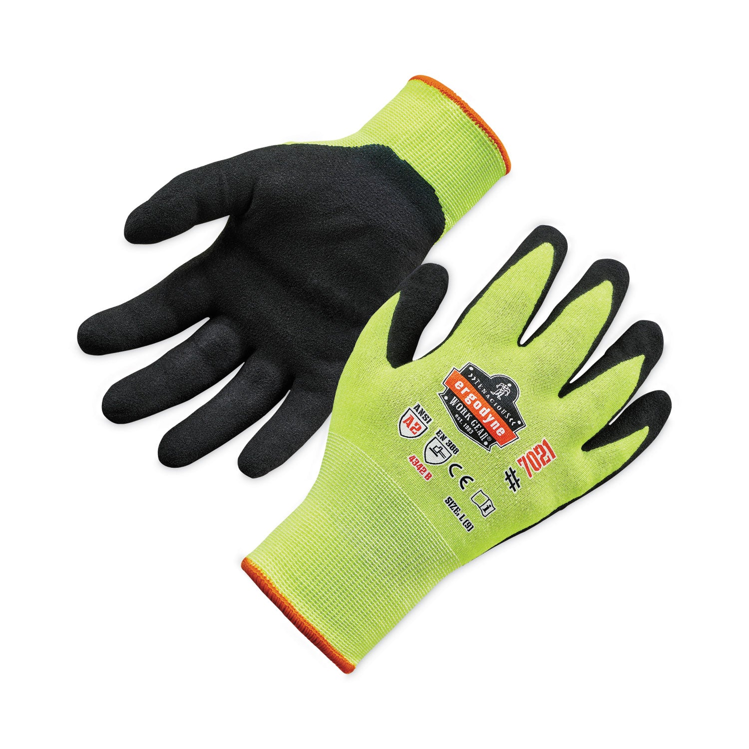 proflex-7021-hi-vis-nitrile-coated-cr-gloves-lime-large-144-pairs-carton-ships-in-1-3-business-days_ego17864 - 1