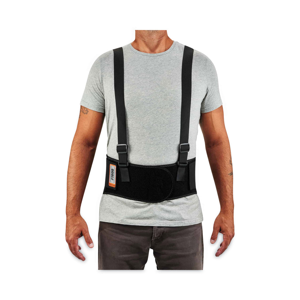 ProFlex 1600 Standard Elastic Back Support Brace, 3X-Large, 46" to 52" Waist, Black, Ships in 1-3 Business Days