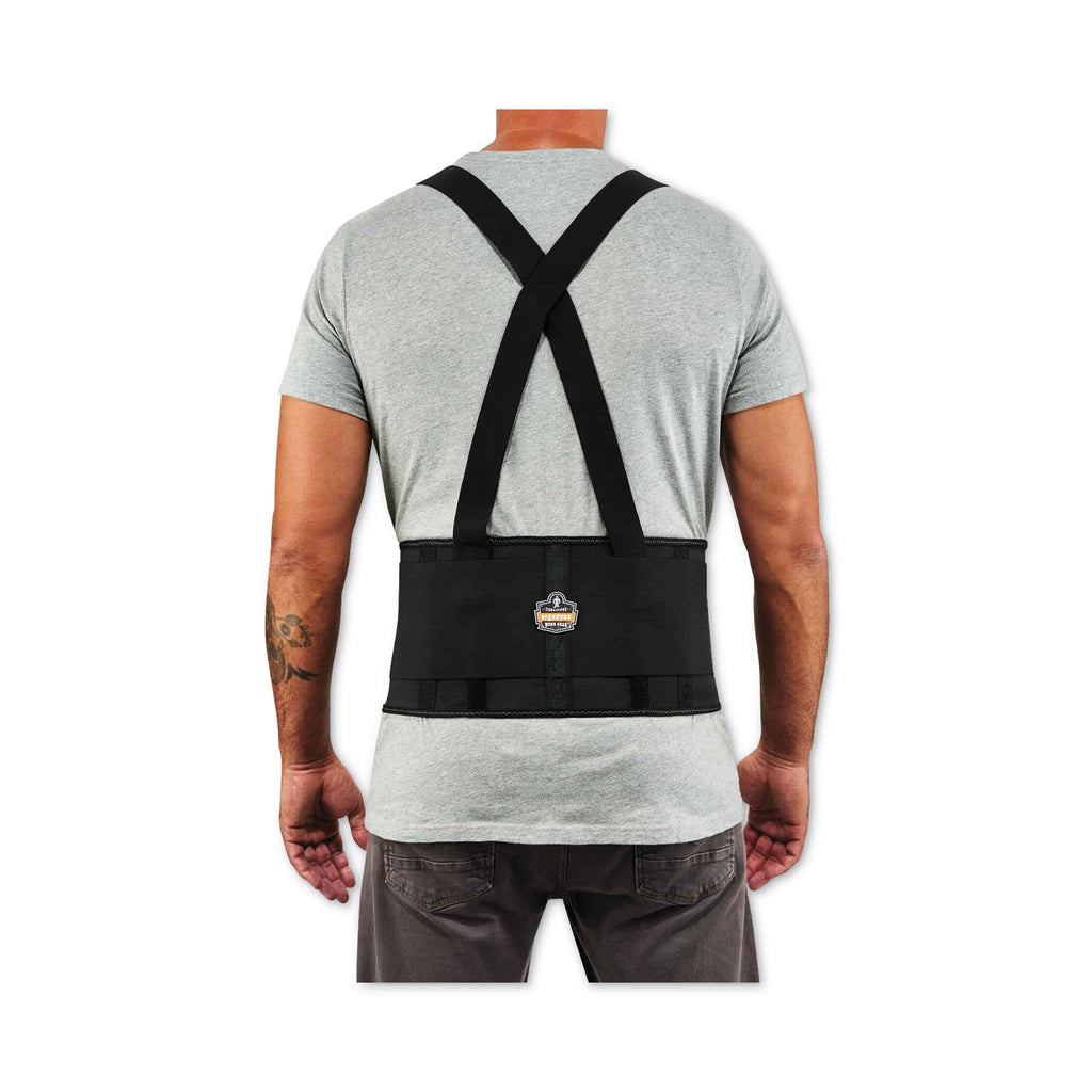 ProFlex 1650 Economy Elastic Back Support Brace, 4X-Large, 52" to 58" Waist, Black, Ships in 1-3 Business Days - 