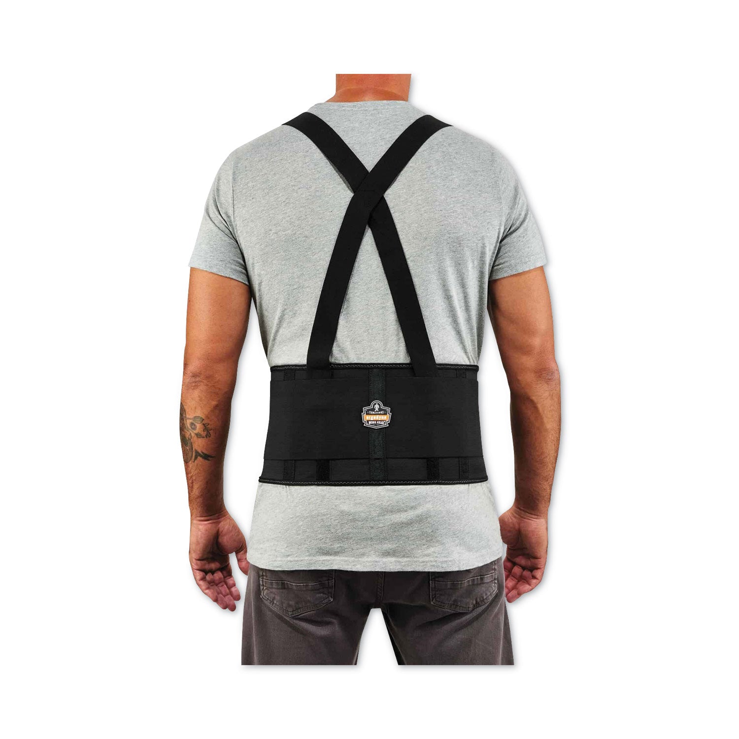 ProFlex 1650 Economy Elastic Back Support Brace, 4X-Large, 52" to 58" Waist, Black, Ships in 1-3 Business Days - 