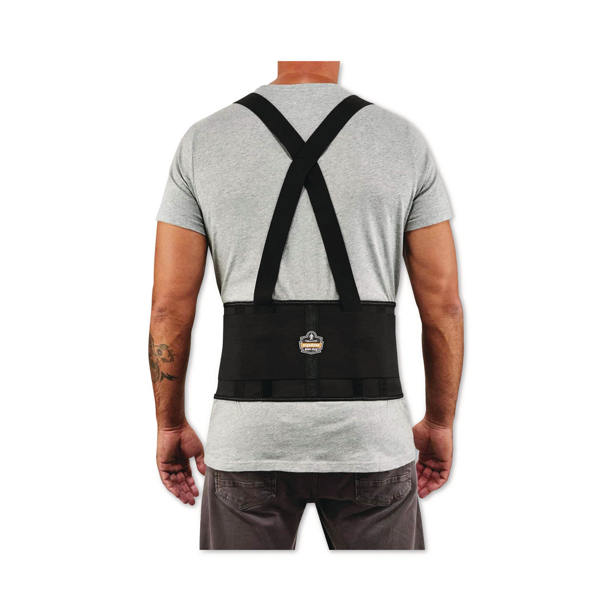 ProFlex 1650 Economy Elastic Back Support Brace, 4X-Large, 52" to 58" Waist, Black, Ships in 1-3 Business Days