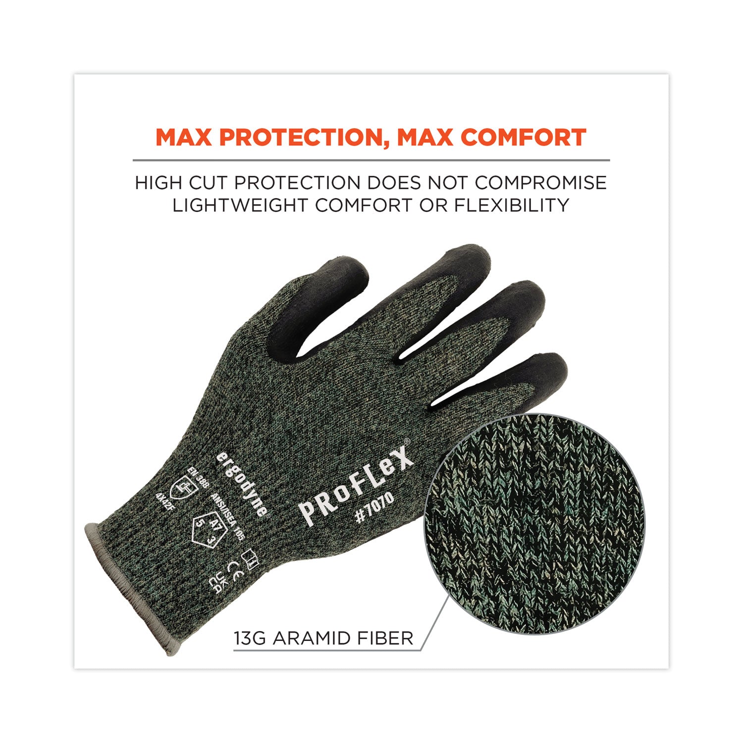 proflex-7070-ansi-a7-nitrile-coated-cr-gloves-green-x-large-pair-ships-in-1-3-business-days_ego18045 - 7