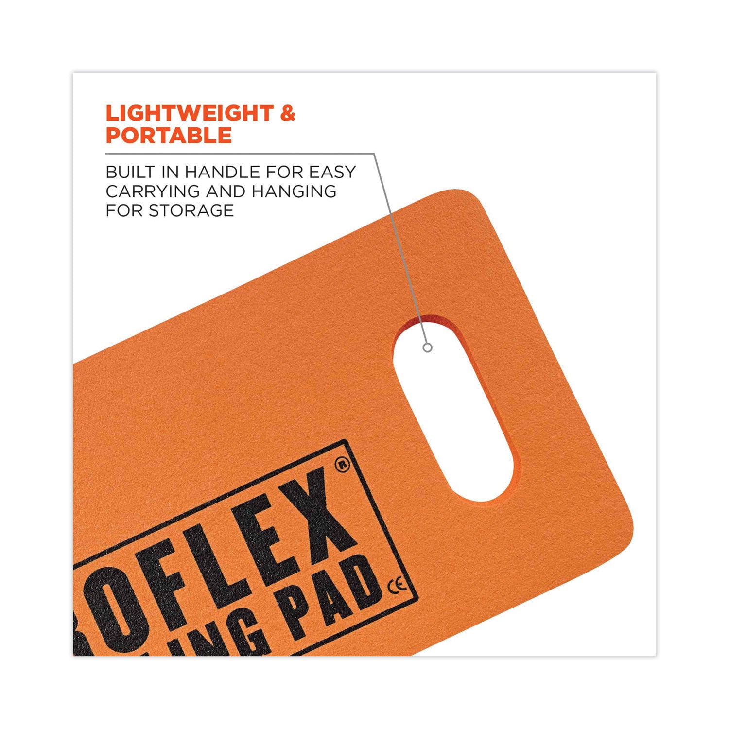 ProFlex 375 Small Foam Kneeling Pad, 1", Small, Orange, Ships in 1-3 Business Days