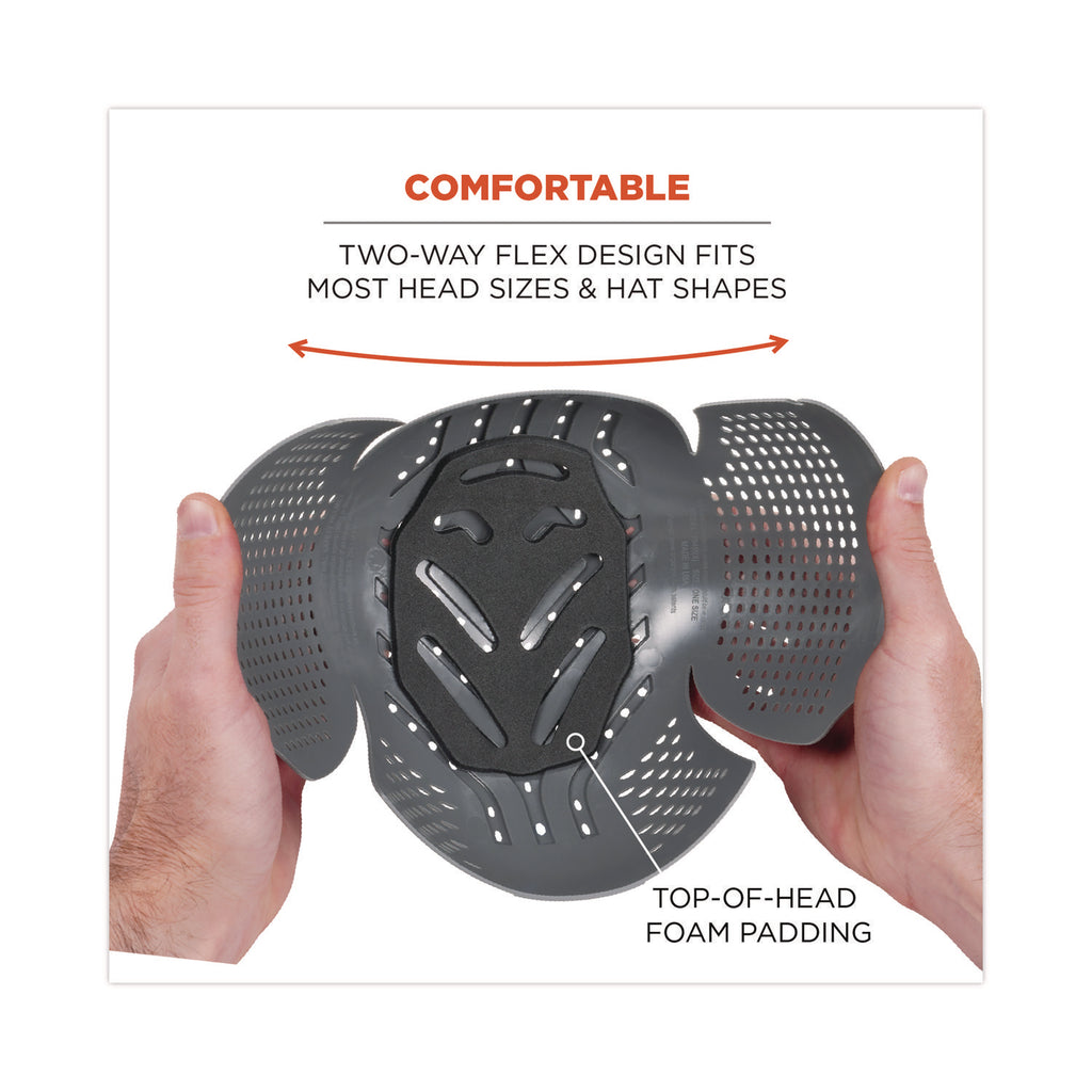 Skullerz 8945F(x) Universal Bump Cap Insert - Extra Venting, Charcoal, Ships in 1-3 Business Days