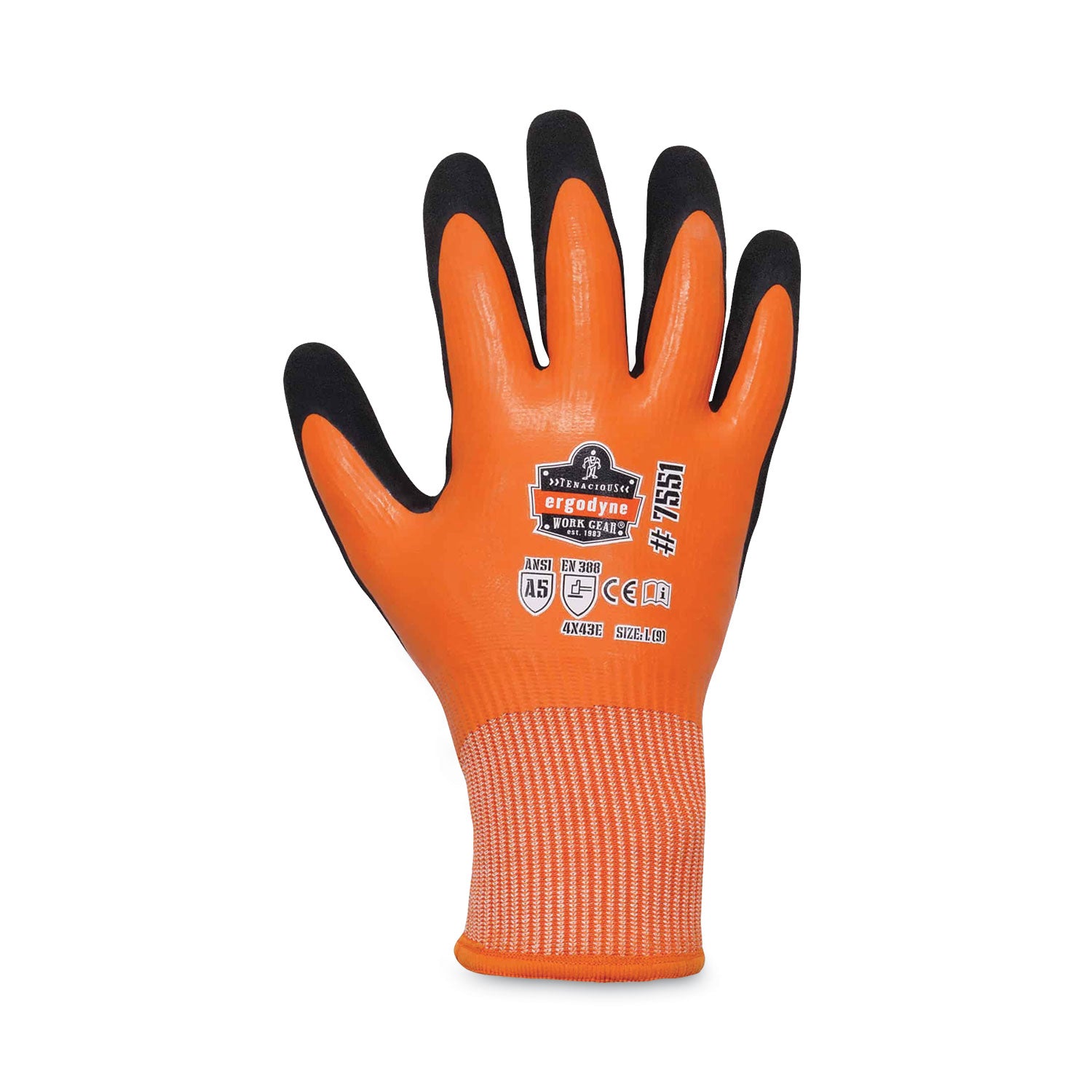 proflex-7551-ansi-a5-coated-waterproof-cr-gloves-orange-large-pair-ships-in-1-3-business-days_ego17674 - 7