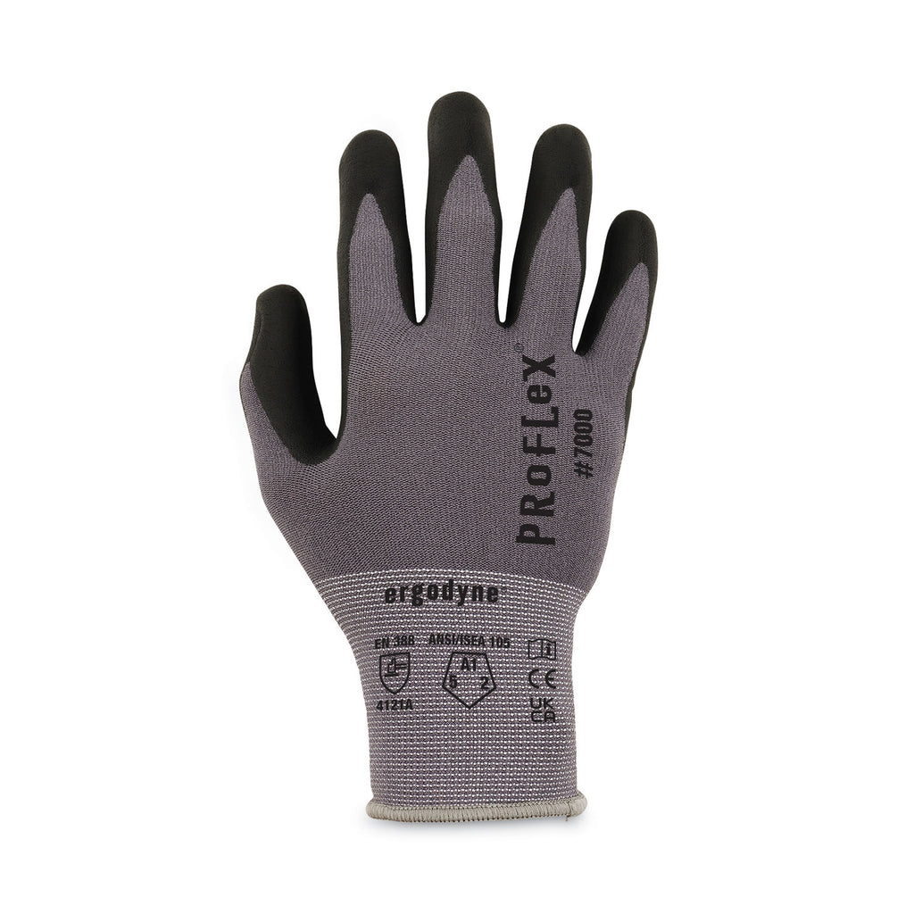 ProFlex 7000 Nitrile-Coated Gloves Microfoam Palm, Gray, Medium, 12 Pairs/Pack, Ships in 1-3 Business Days