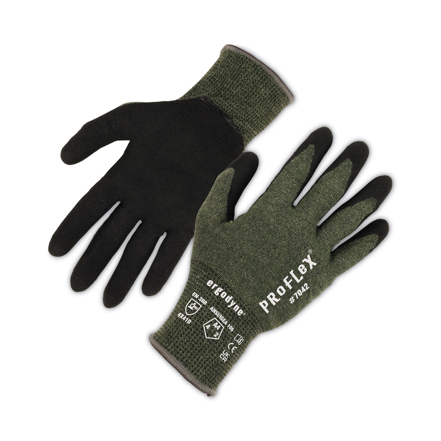 proflex-7042-ansi-a4-nitrile-coated-cr-gloves-green-x-large-12-pairs-pack-ships-in-1-3-business-days_ego10335 - 1