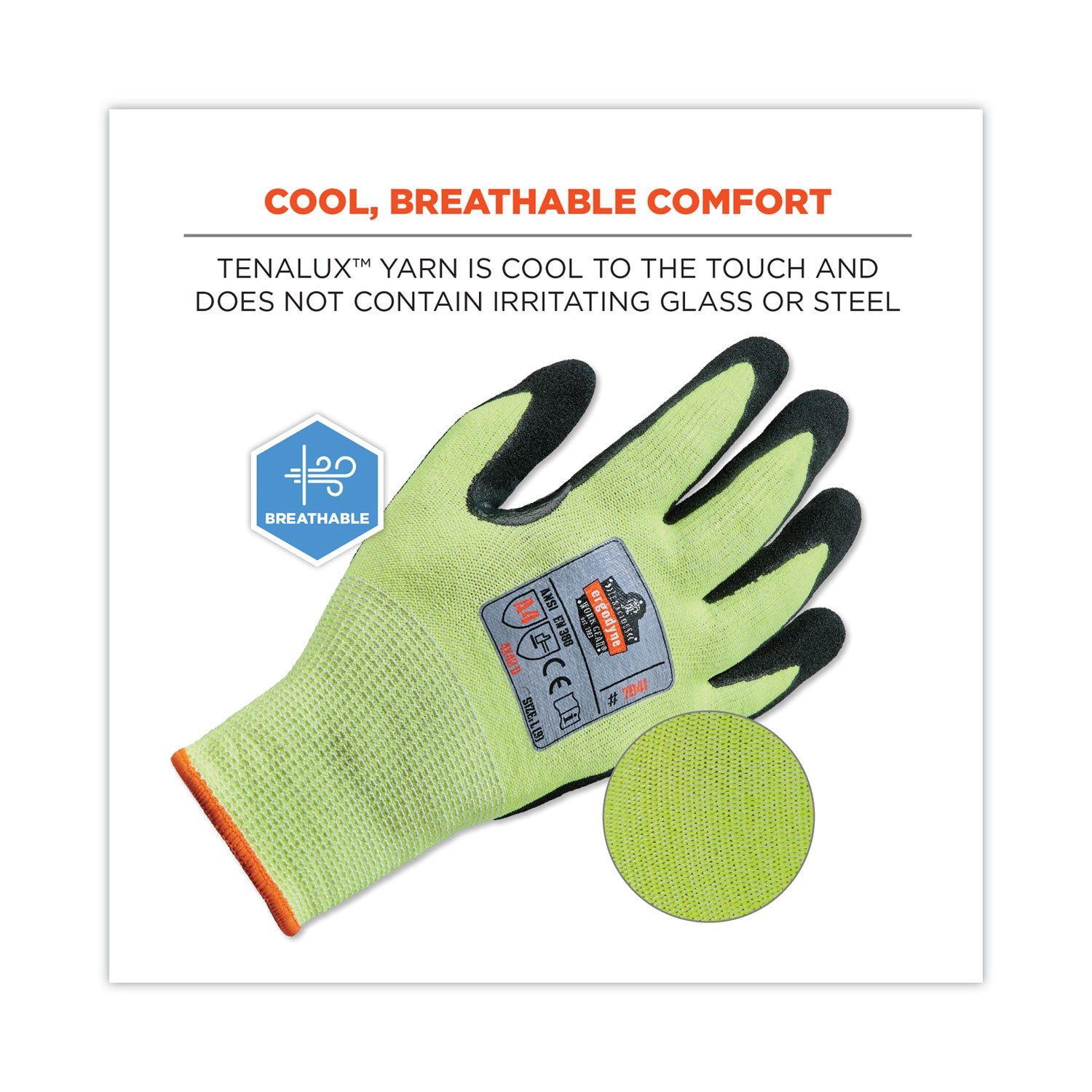 proflex-7041-ansi-a4-nitrile-coated-cr-gloves-lime-large-pair-ships-in-1-3-business-days_ego17814 - 7