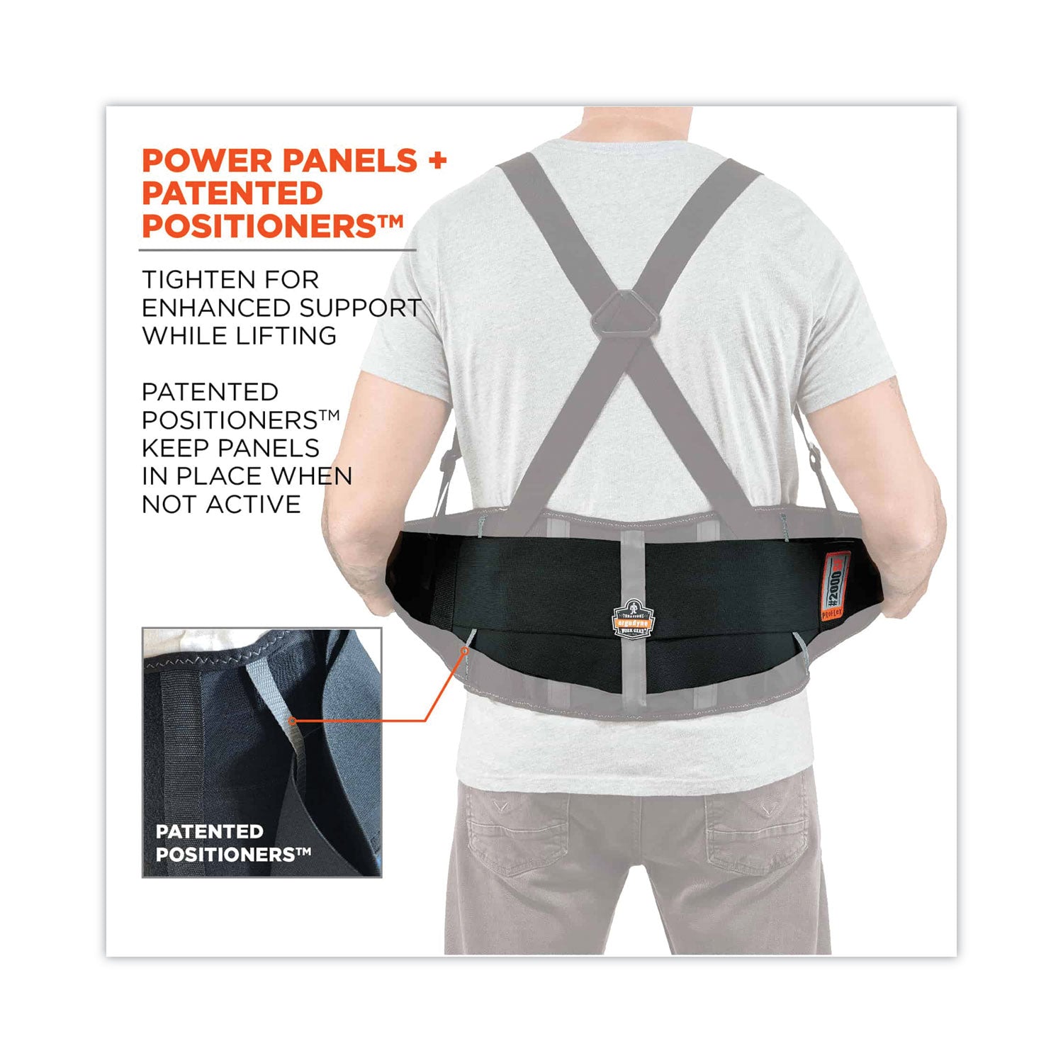 ProFlex 2000SF High-Performance Spandex Back Support Brace, 3X-Large, 46" to 52" Waist, Black, Ships in 1-3 Business Days