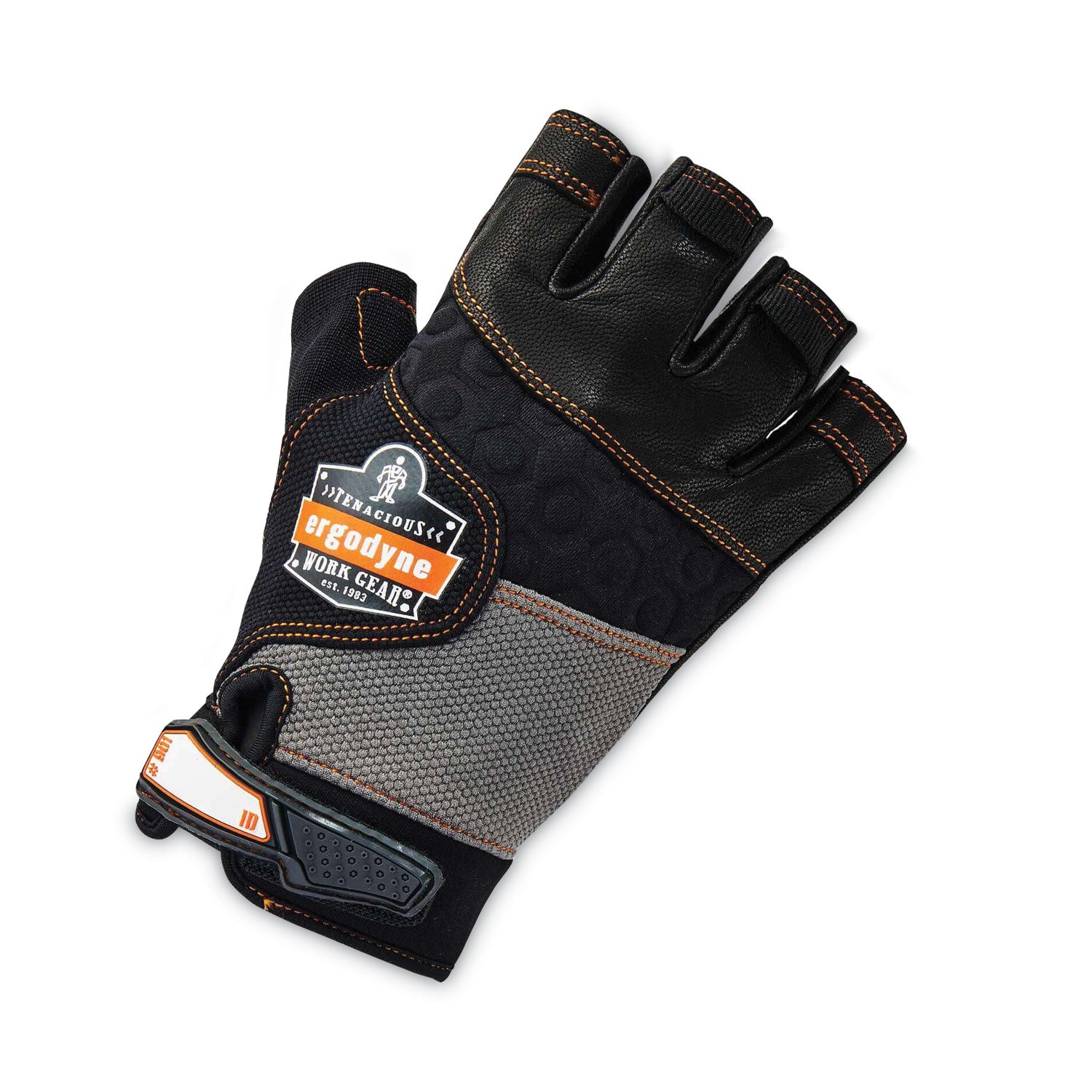 proflex-901-half-finger-leather-impact-gloves-black-x-large-pair-ships-in-1-3-business-days_ego17785 - 4