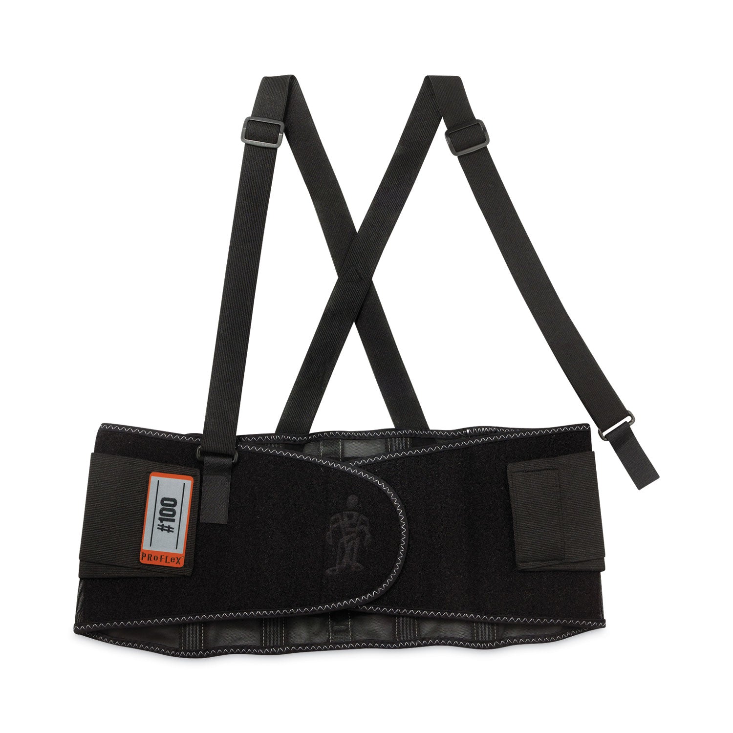 ProFlex 100 Economy Spandex Back Support Brace, X-Small, 20" to 25" Waist, Black, Ships in 1-3 Business Days