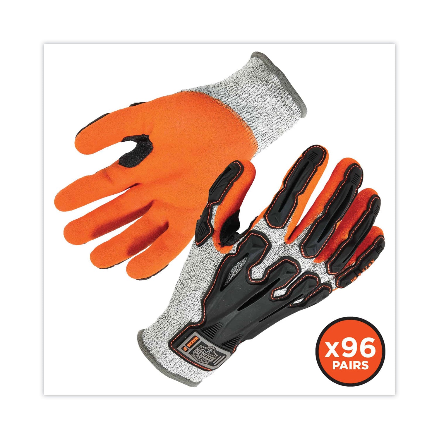 ProFlex 922CR Nitrile Coated Cut-Resistant Gloves, Gray, Medium, 96 Pairs/Carton, Ships in 1-3 Business Days