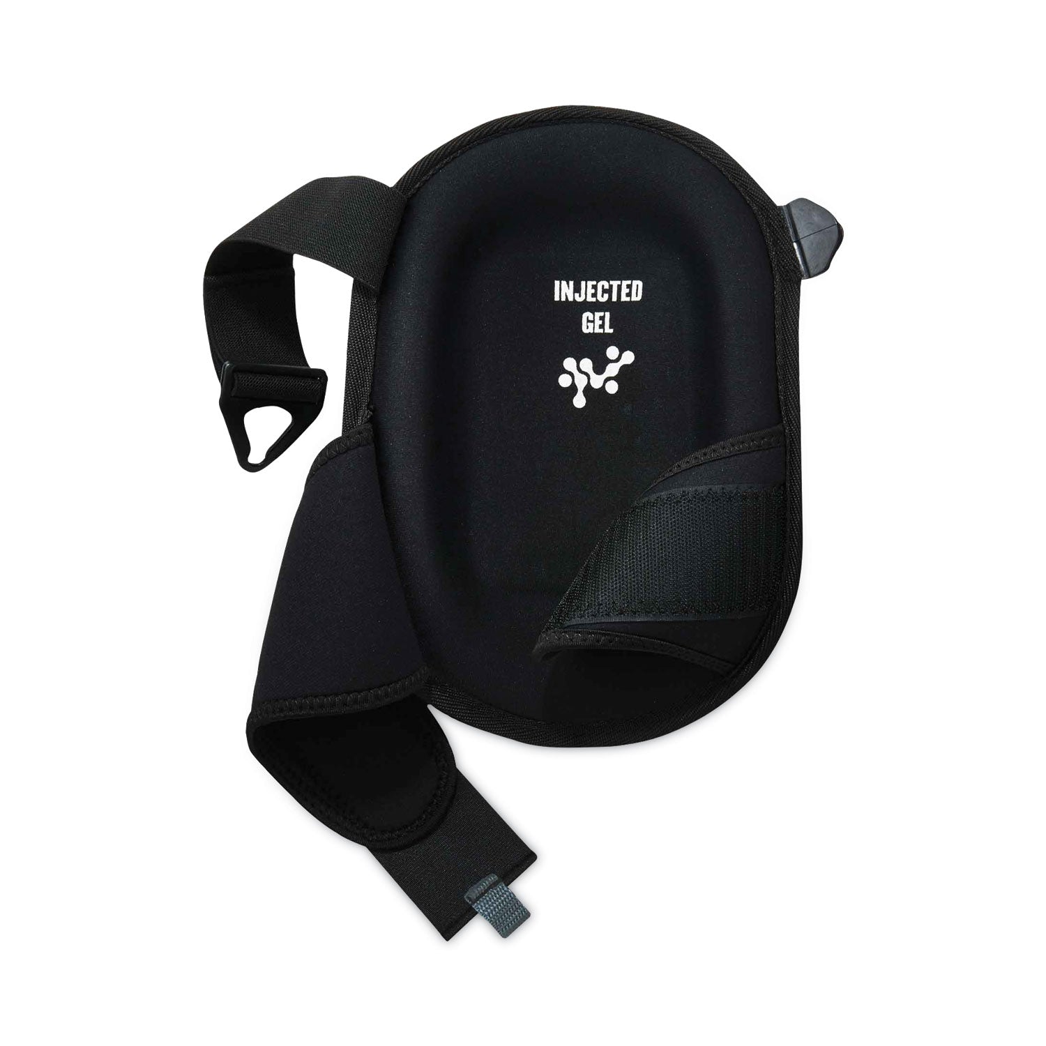 ProFlex 345 Injected Gel Knee Pads, Long Cap, Hook and Loop Closure, One Size, Black, Pair, Ships in 1-3 Business Days