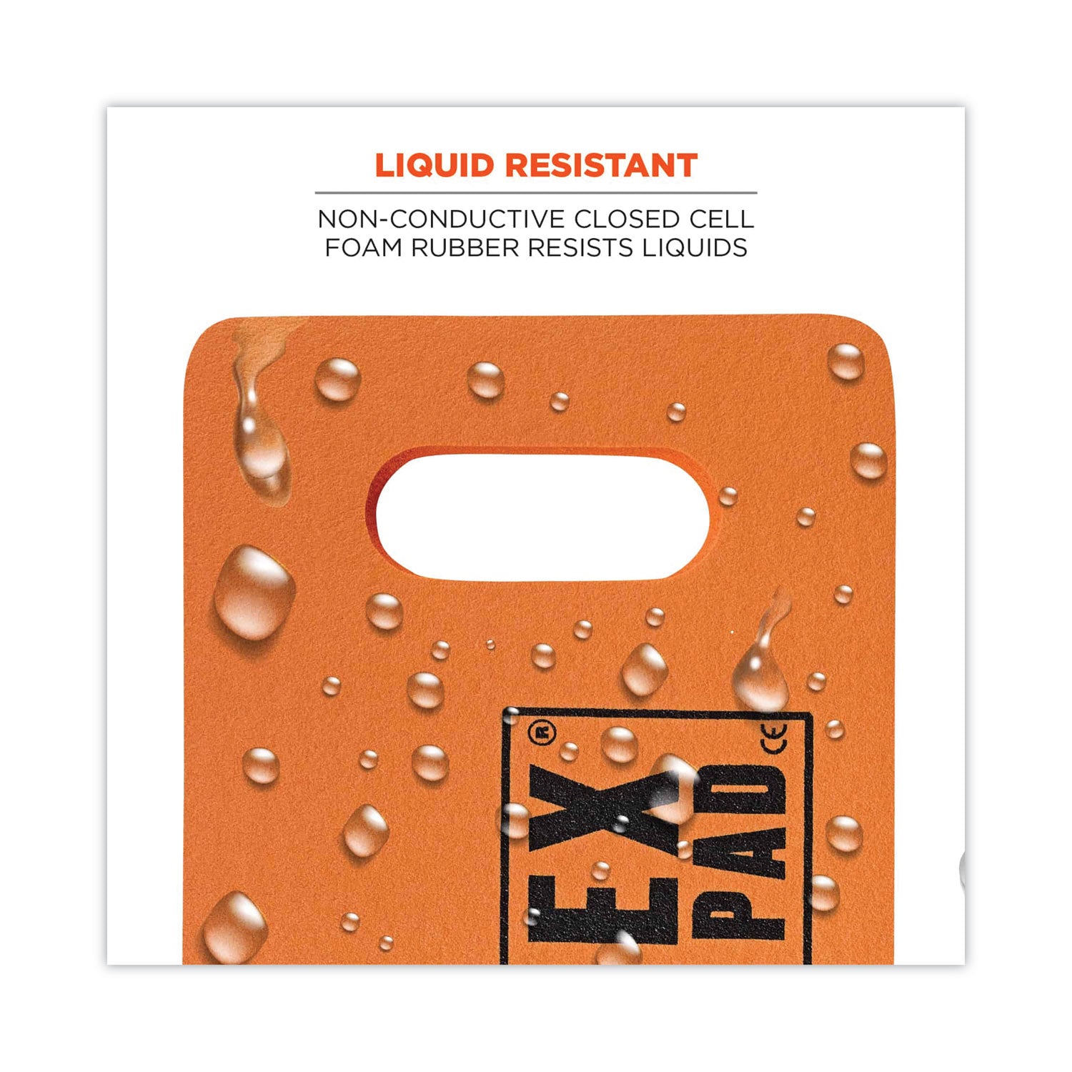 ProFlex 375 Small Foam Kneeling Pad, 1", Small, Orange, Ships in 1-3 Business Days