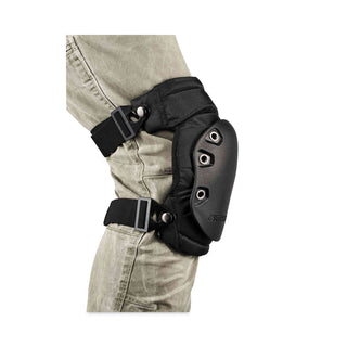 ProFlex 435 Hinged Gel Knee Pad With Buckles, Hard Cap, Buckle Closure, One Size, Black, Pair, Ships in 1-3 Business Days