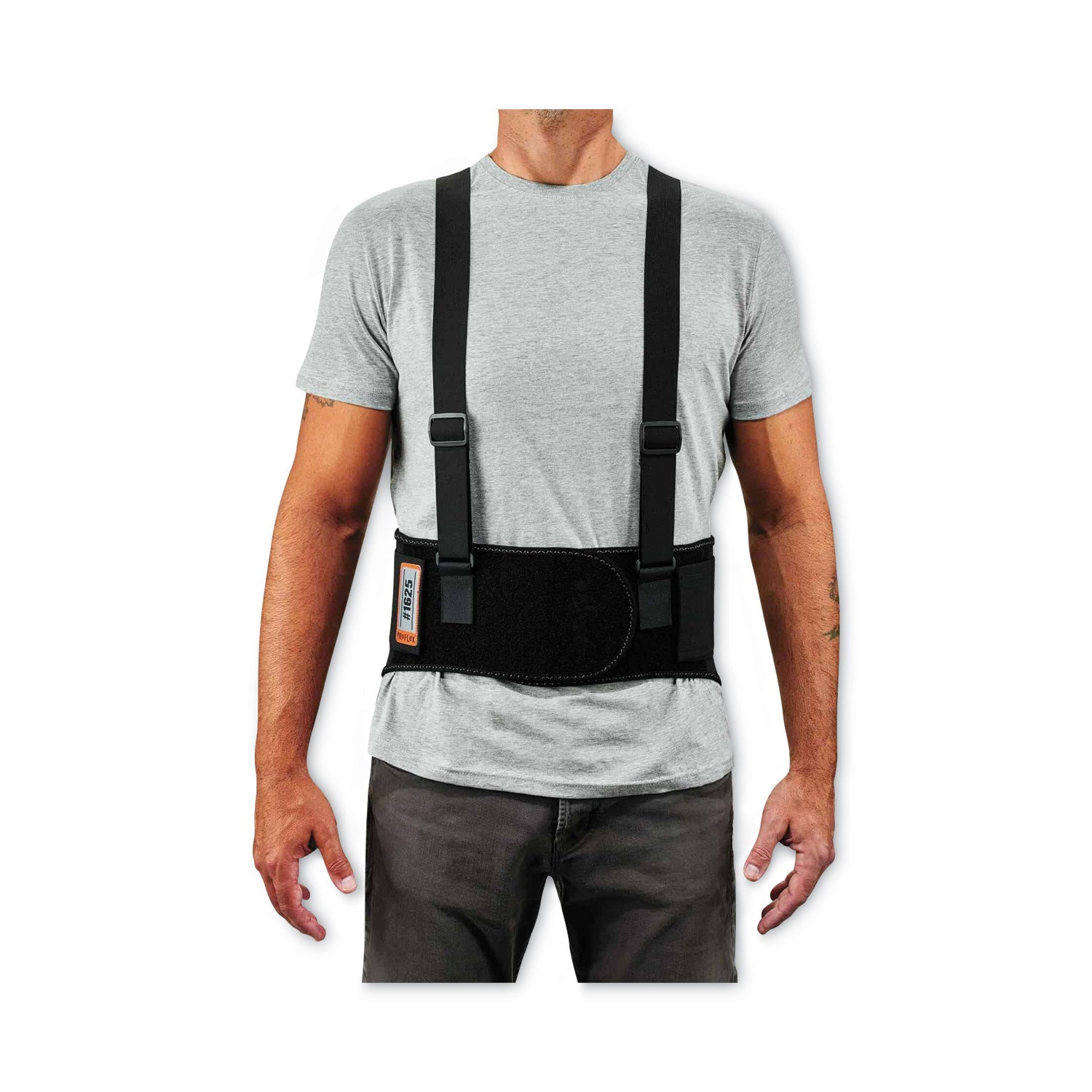 ProFlex 1625 Elastic Back Support Brace, 4X-Large, 52" to 58" Waist, Black, Ships in 1-3 Business Days